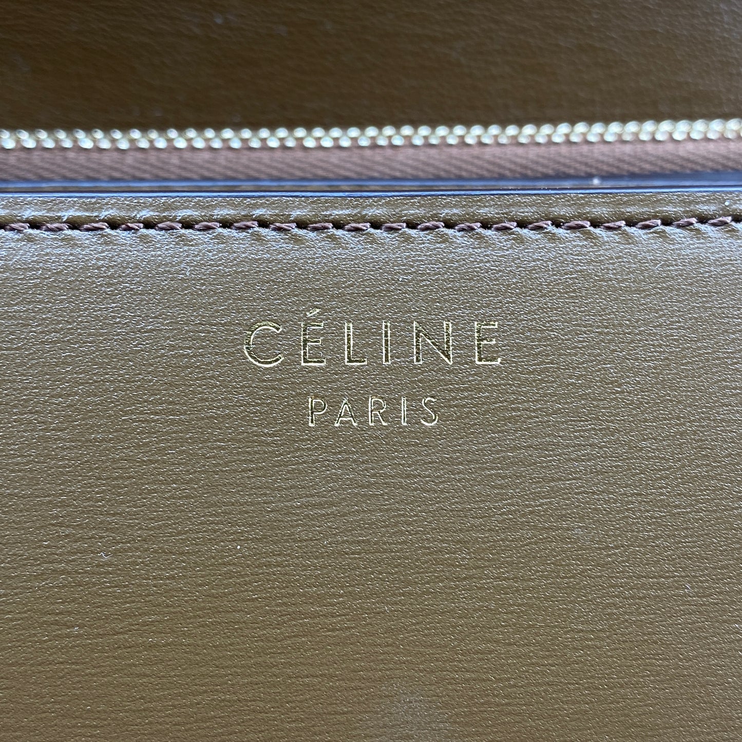 Celine Tan Box Calf Leather Classic Box Flap Crossbody Bag