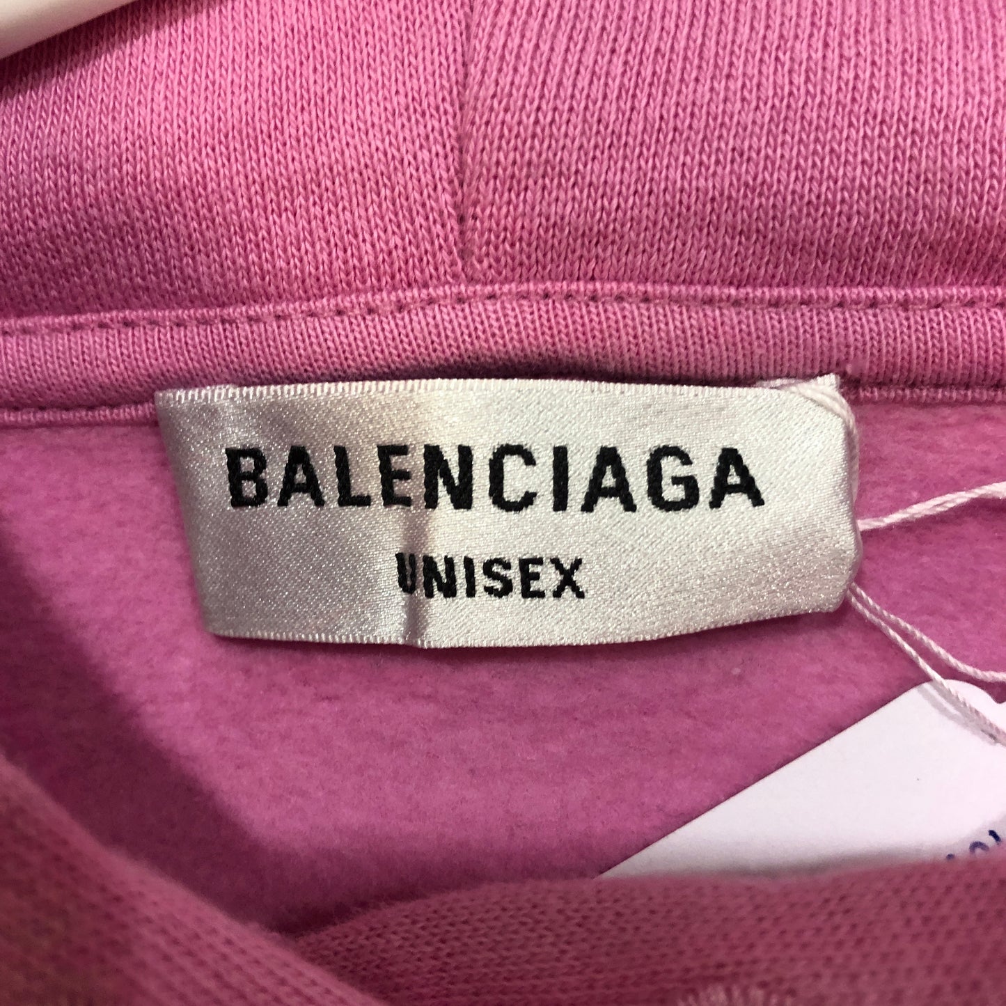 Balenciaga Pink Crest Logo Oversized Hoodie Size XS