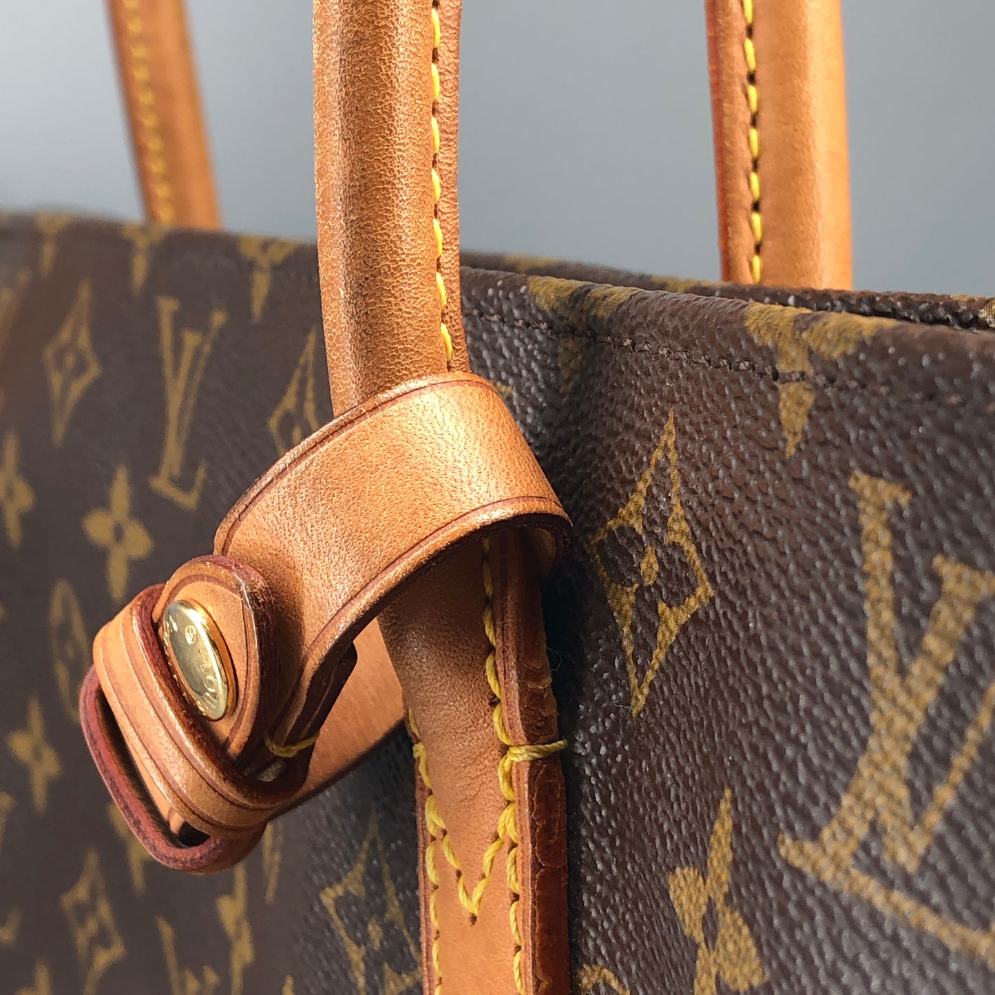 Louis Vuitton Monogram Canvas Tote Bag Brown