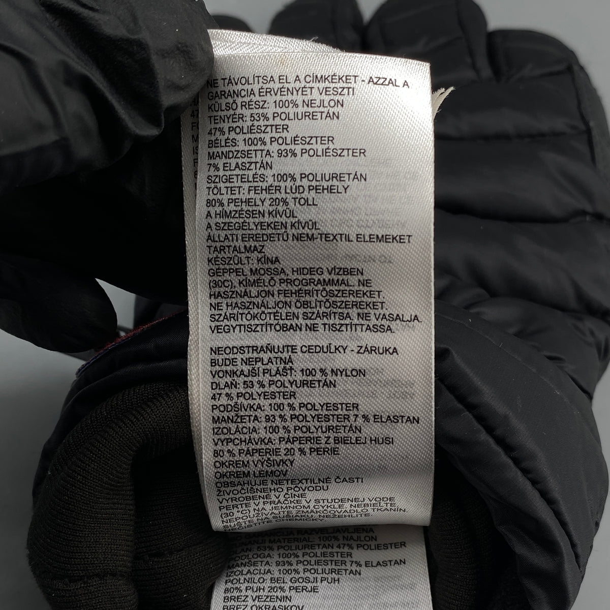 Canada Goose Black Insulated Winter Gloves Size S