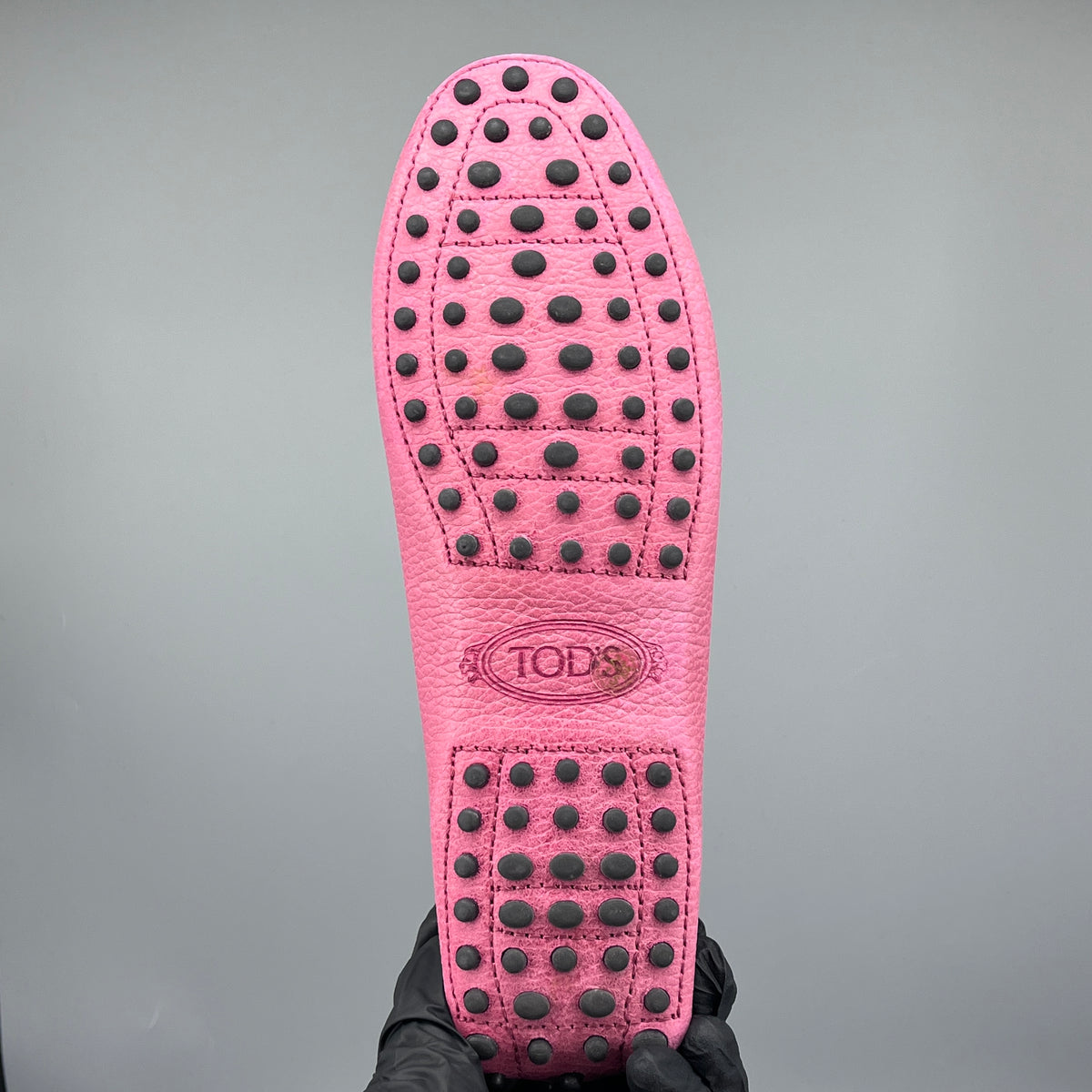 Tod's Pink Leather Driving Loafers size 37