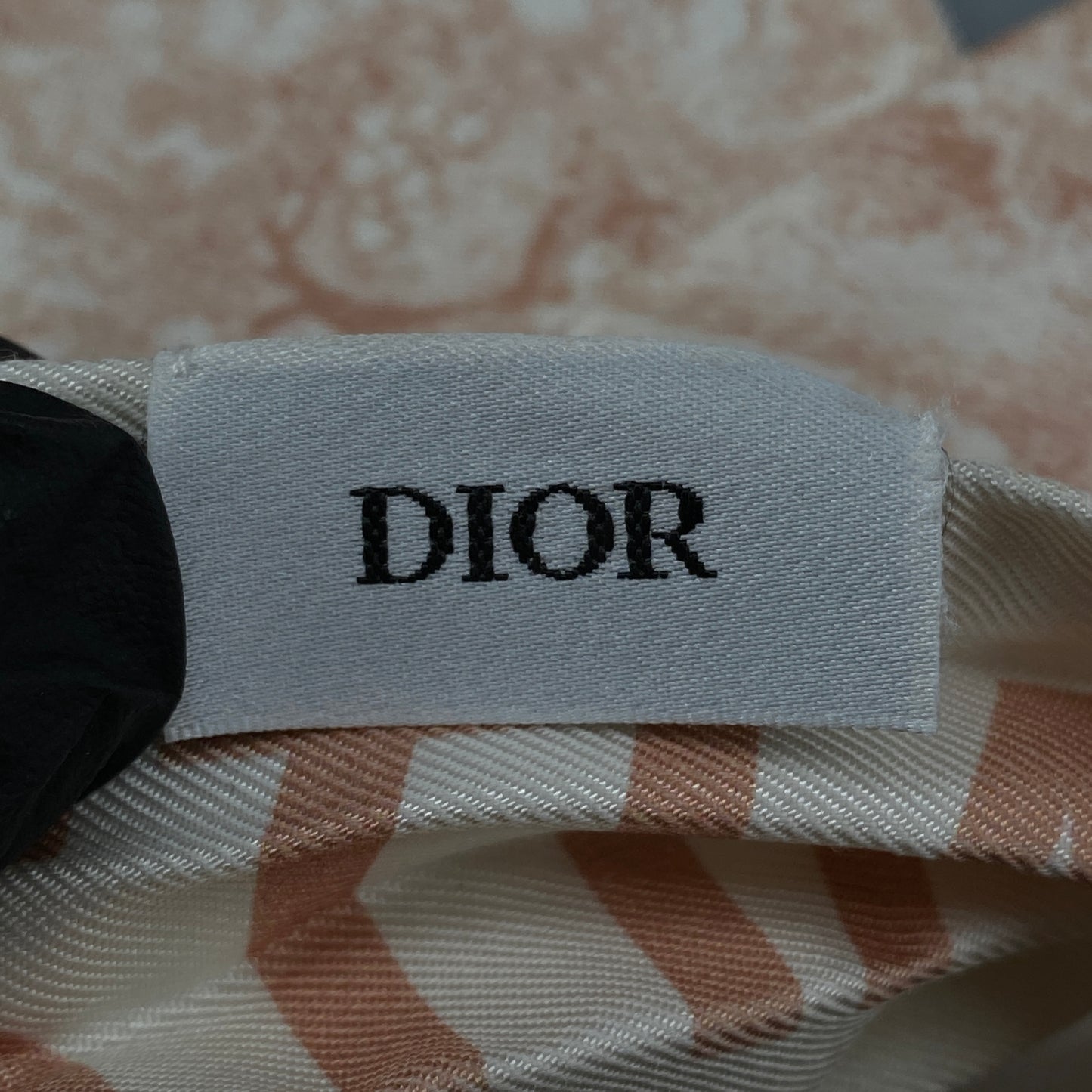 Christian Dior Twilly Silk Scarf Cream/Nude