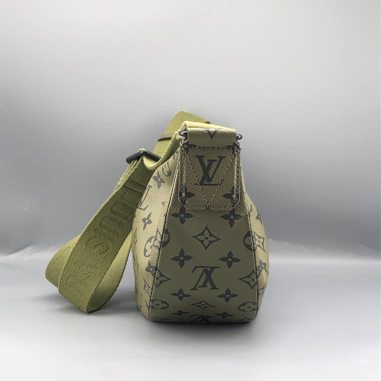 Louis Vuitton Monogram Hamac Bag Khaki Green Vermillion Red