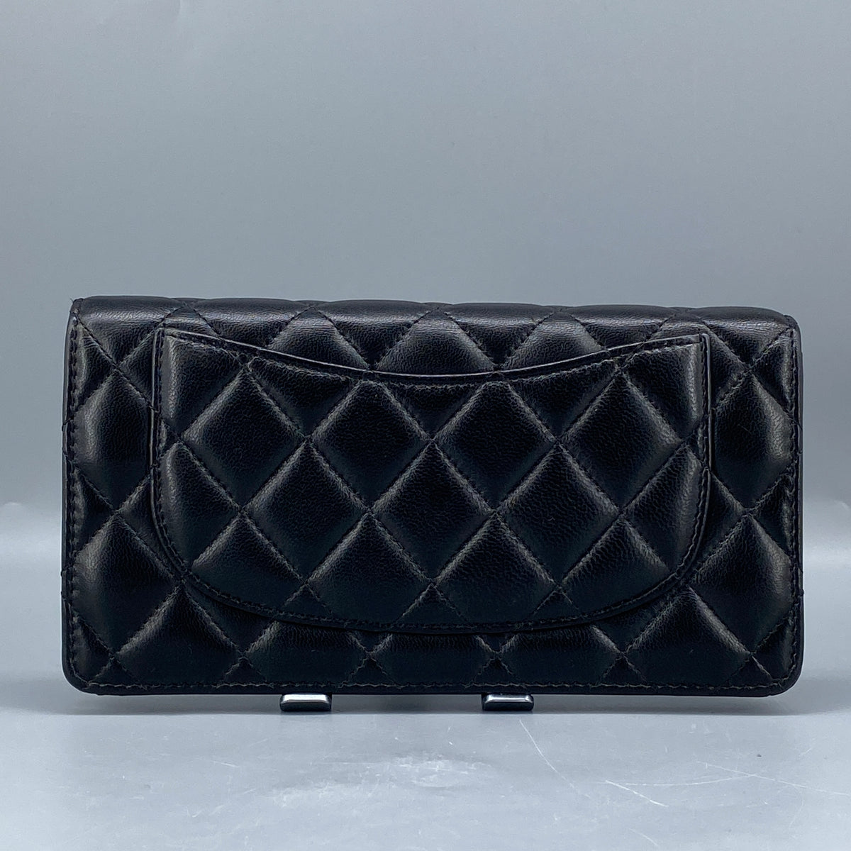 Chanel Quilted Long Wallet Black