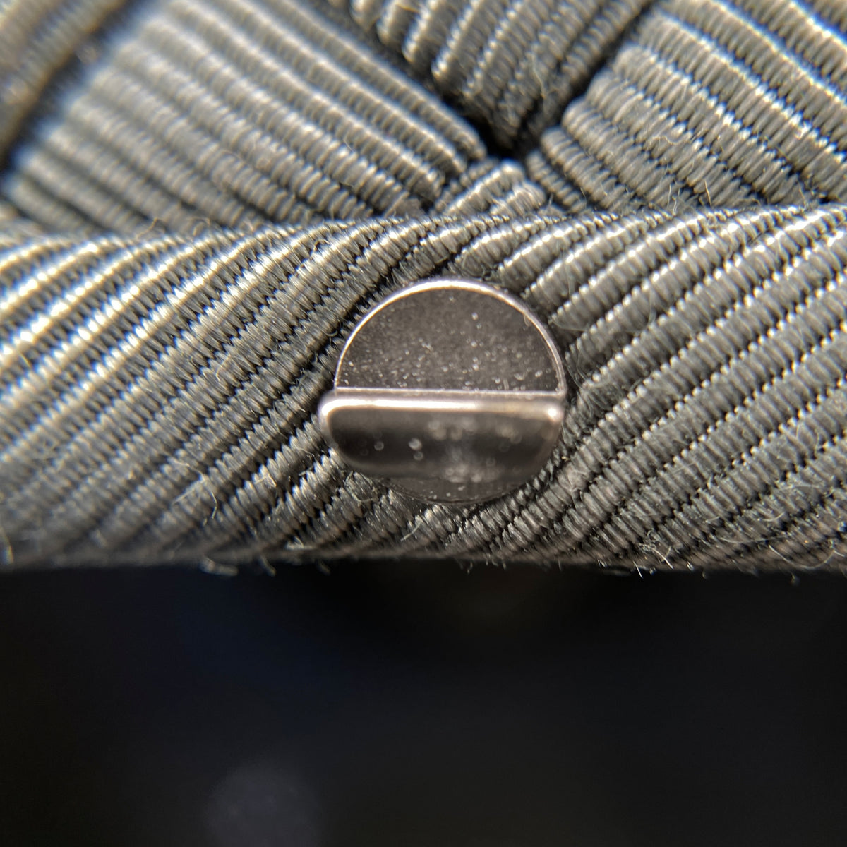 Bottega Veneta Dark Grey/Green Intrecciato Leather Knot Clutch Bag