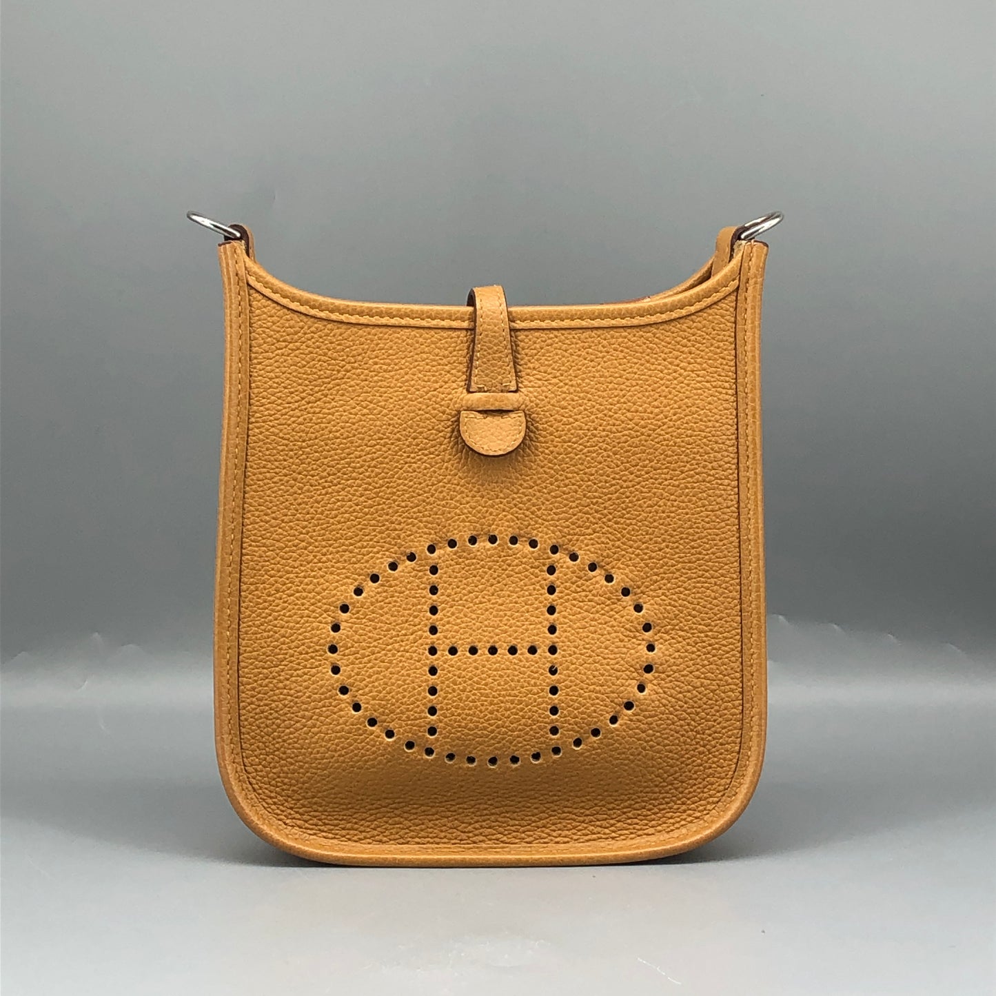 Hermes 2021 Mini Evelyne TPM Crossbody Bag Gold