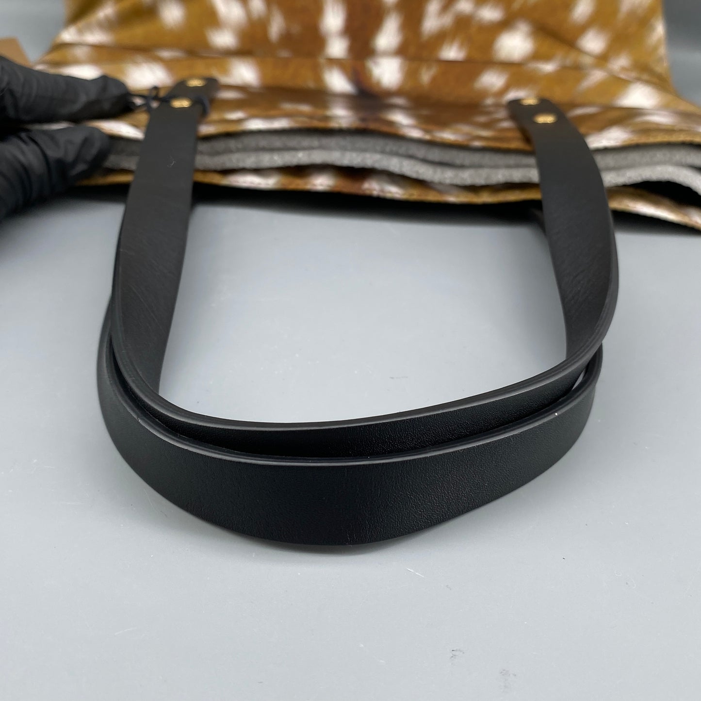 Burberry Tan Deer Print Canvas Tote Bag
