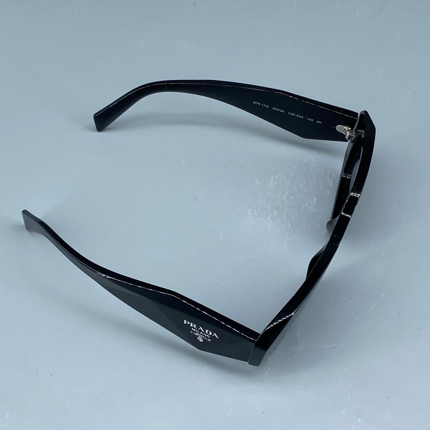 Prada Black Rectangular Frame Sunglasses 145mm