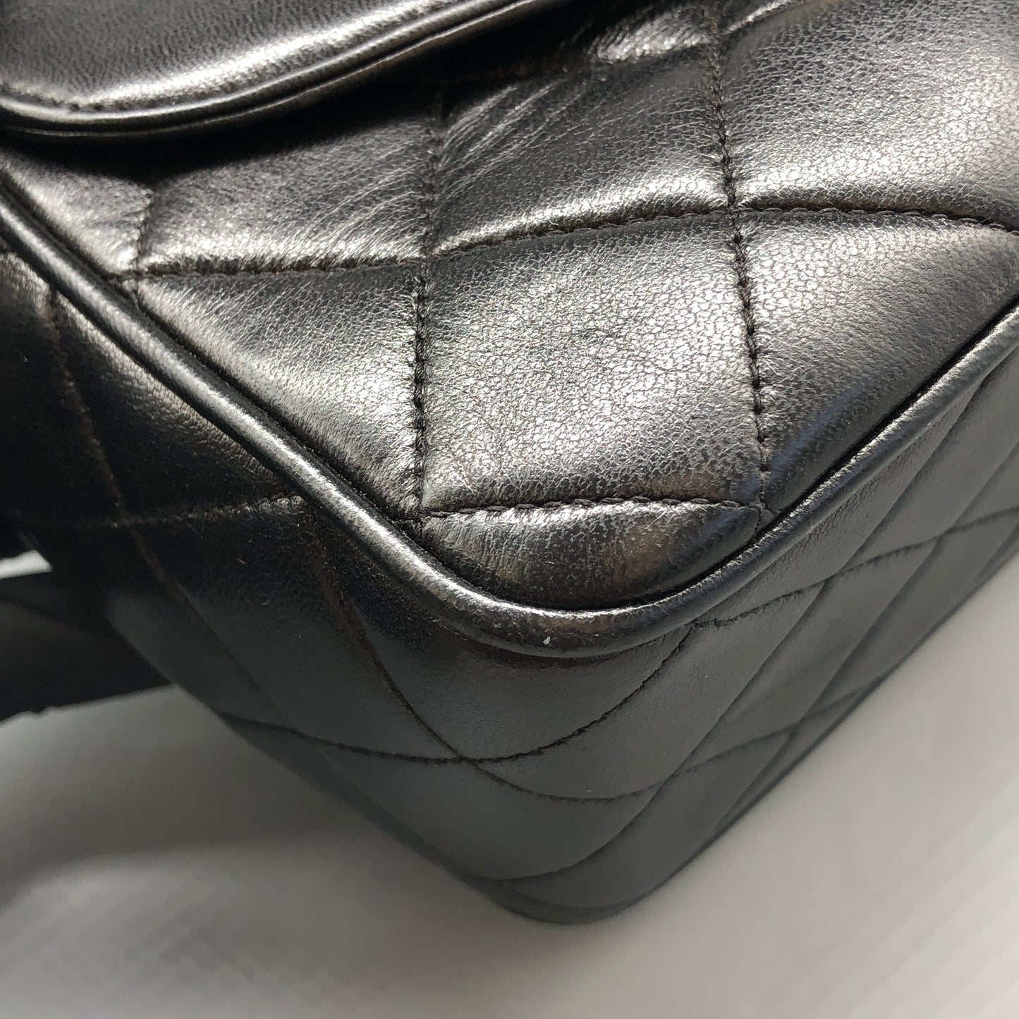 Chanel Black Quilted Leather Camera Bag
