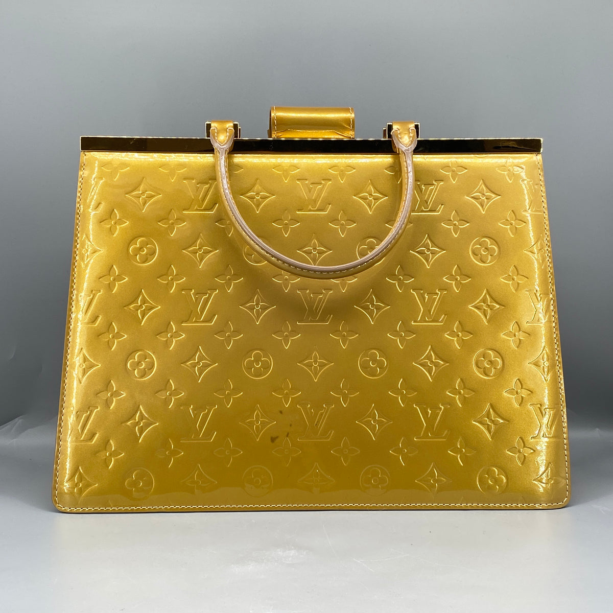 Louis Vuitton Monogram Vernis Deesse Gold Handbag