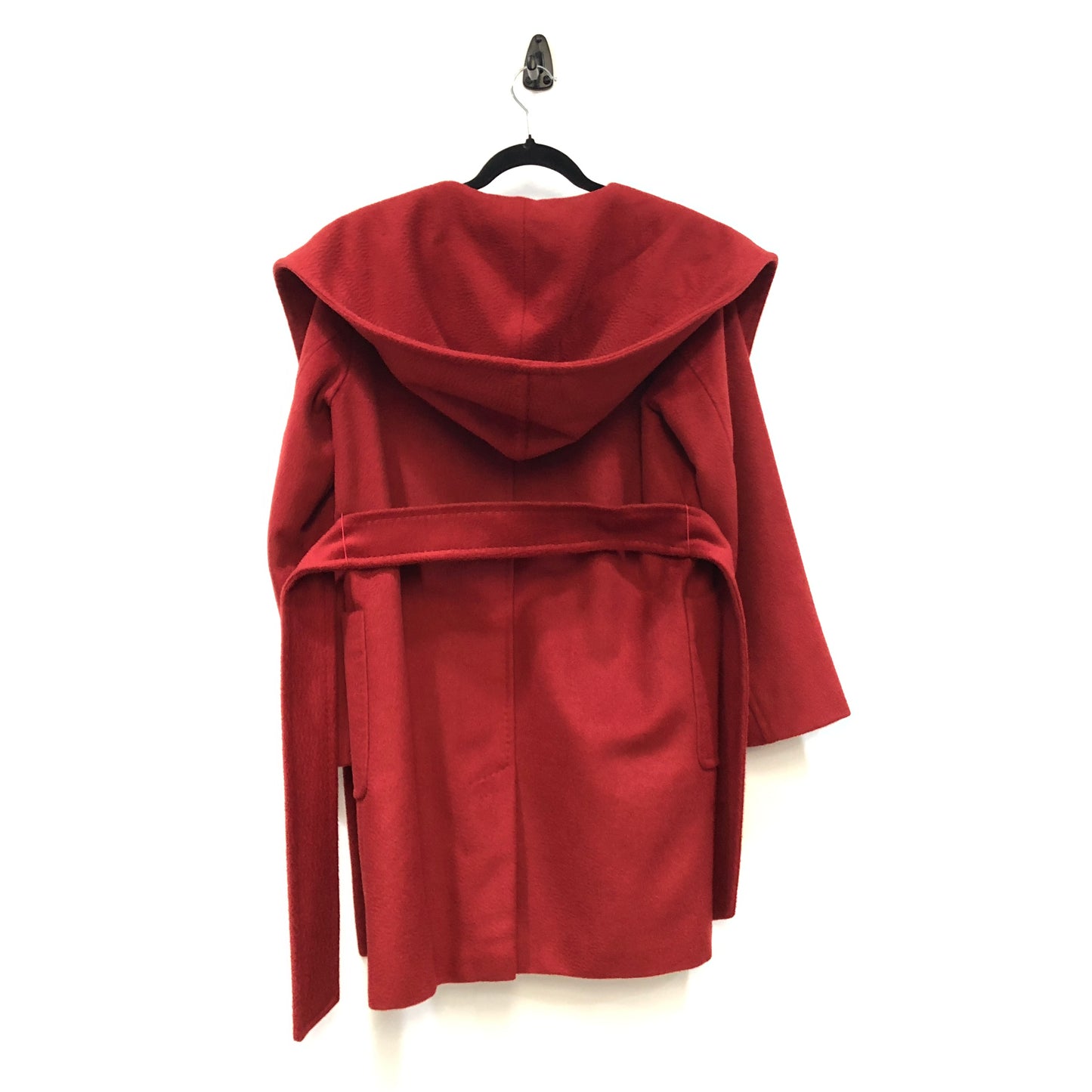 Max Mara Red Belted Wrap Style Coat Size 6