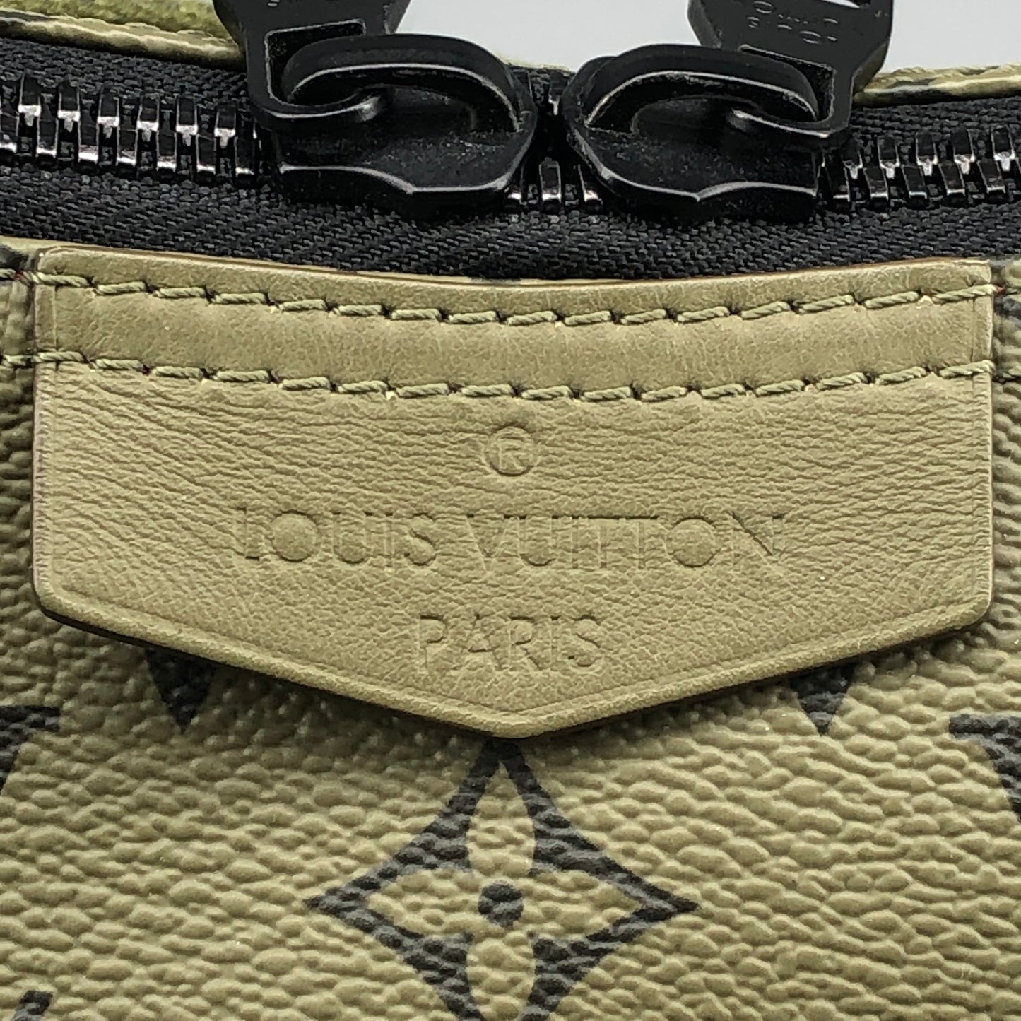 Louis Vuitton Monogram Hamac Bag Khaki Green Vermillion Red