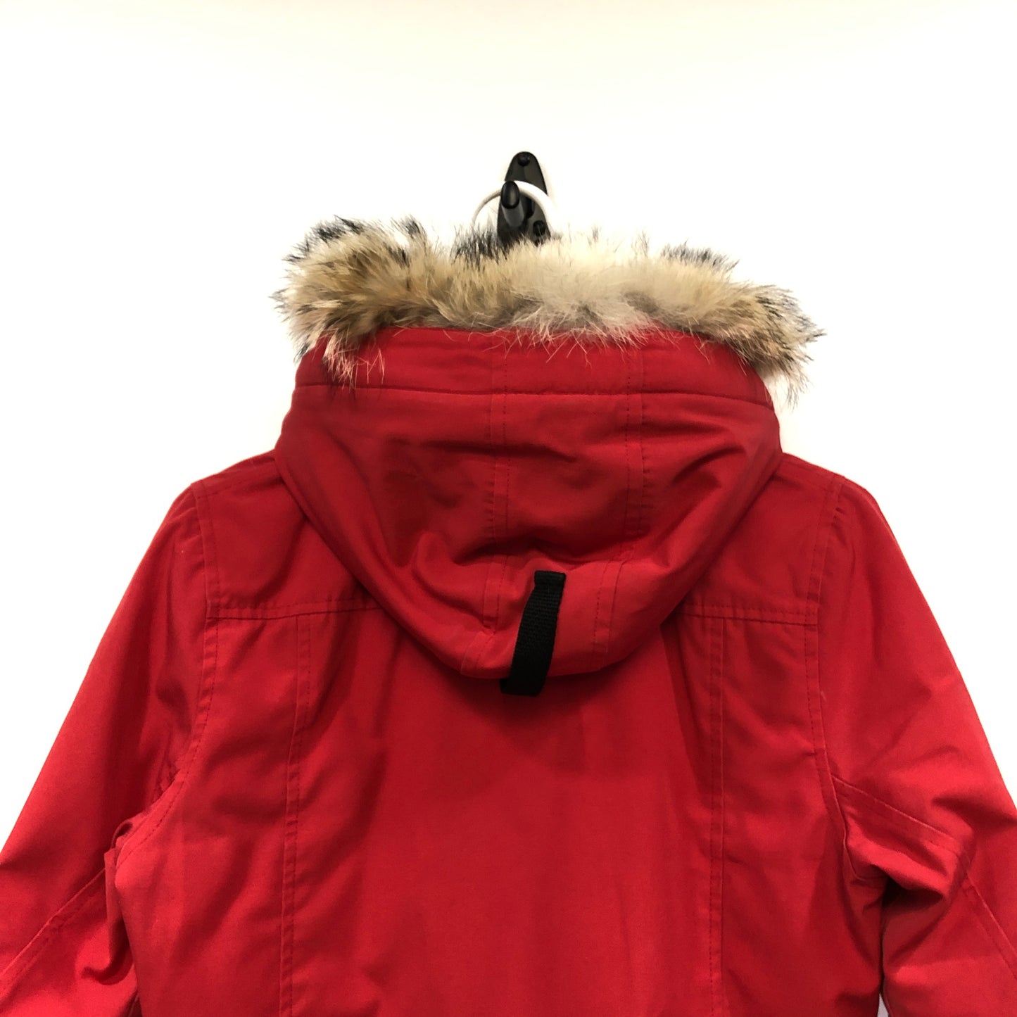 Canada Goose Red Fur Trim Hooded Parka Size XS