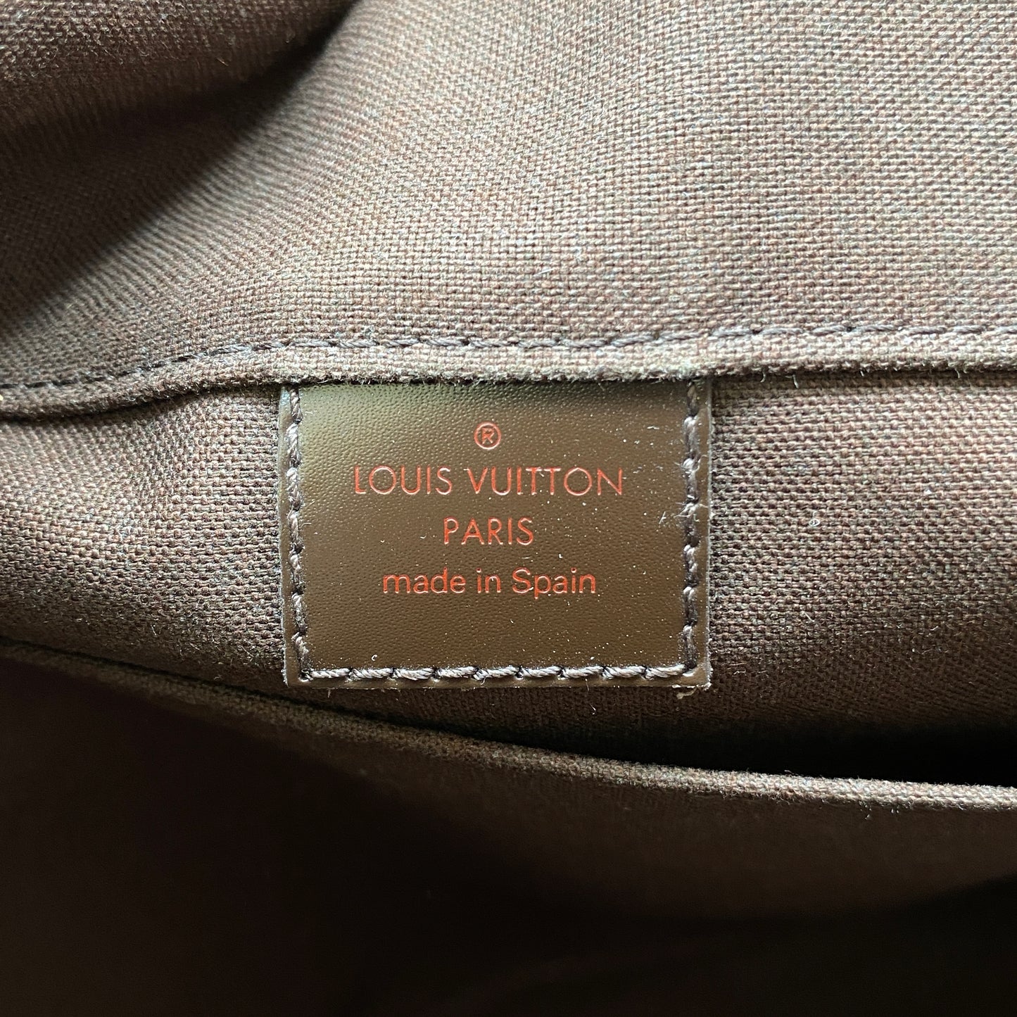Louis Vuitton Brown Damier Ebene Canvas Messenger Shoulder Bag