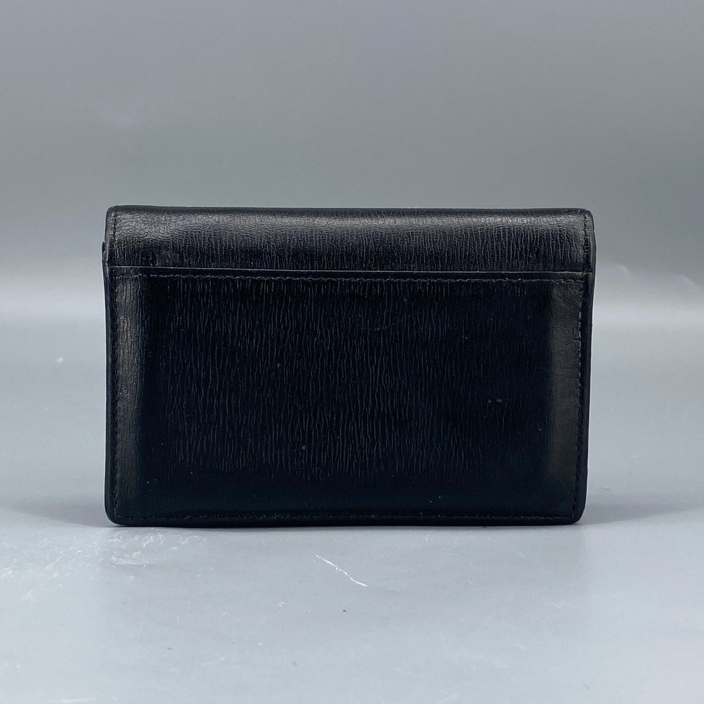 Montblanc Black Textured Leather Bifold Card Wallet
