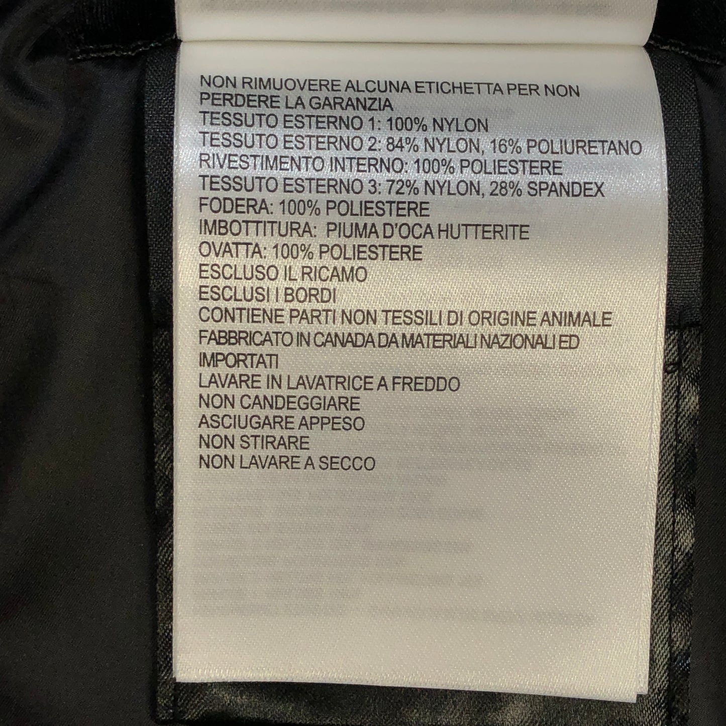 Canada Goose Black Quilted Down Puffer Jacket Size 2XS