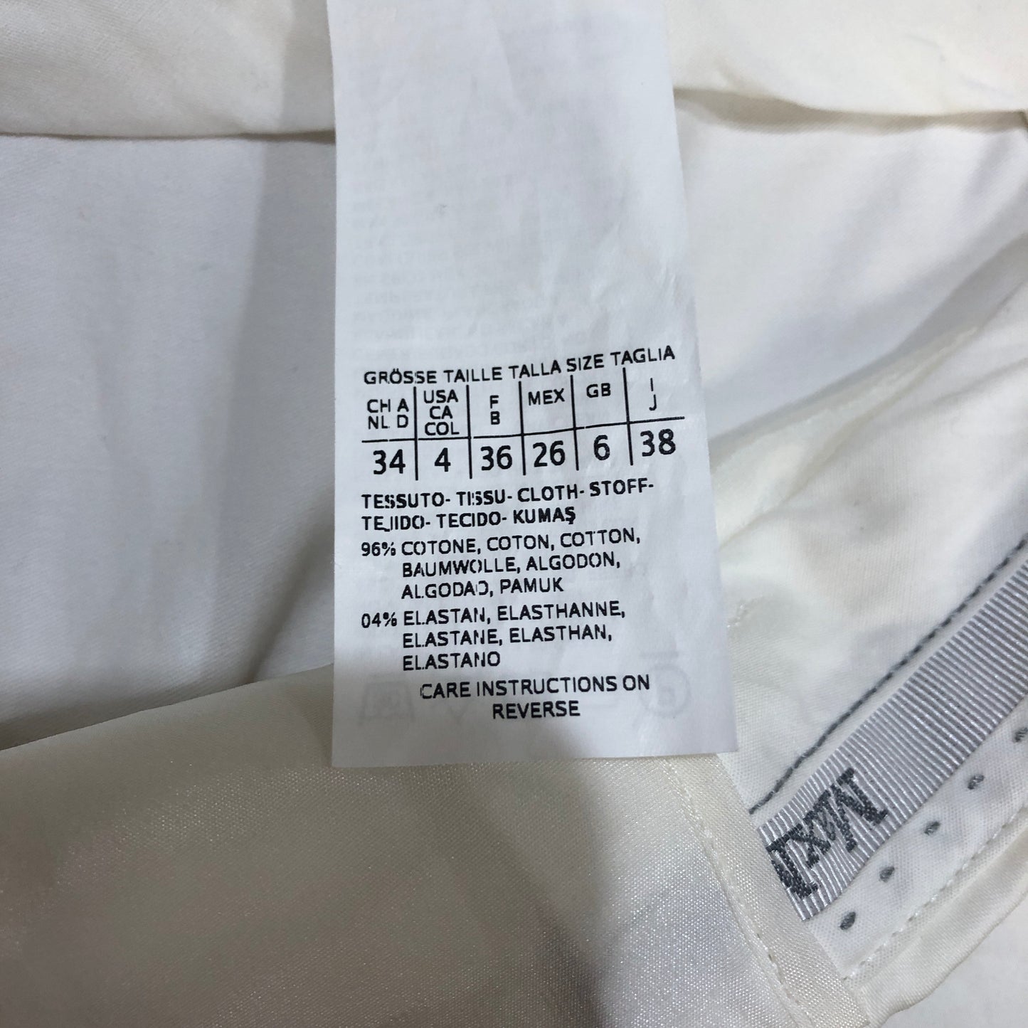 Max Mara White Cropped Trousers Size US 4