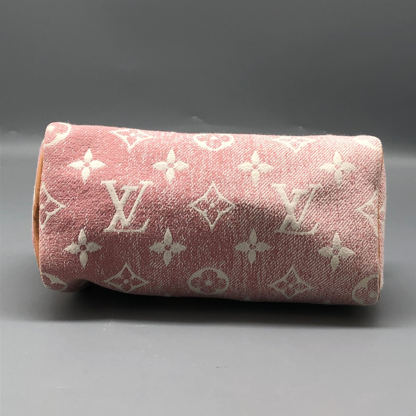 Louis Vuitton Nano Speedy Light Pink Monogram Denim Handbag