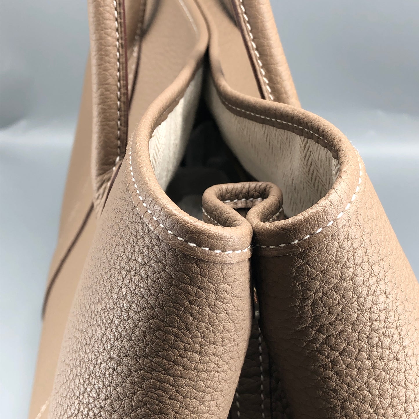 Hermes 2017 Taupe Garden Party 36 Tote Bag
