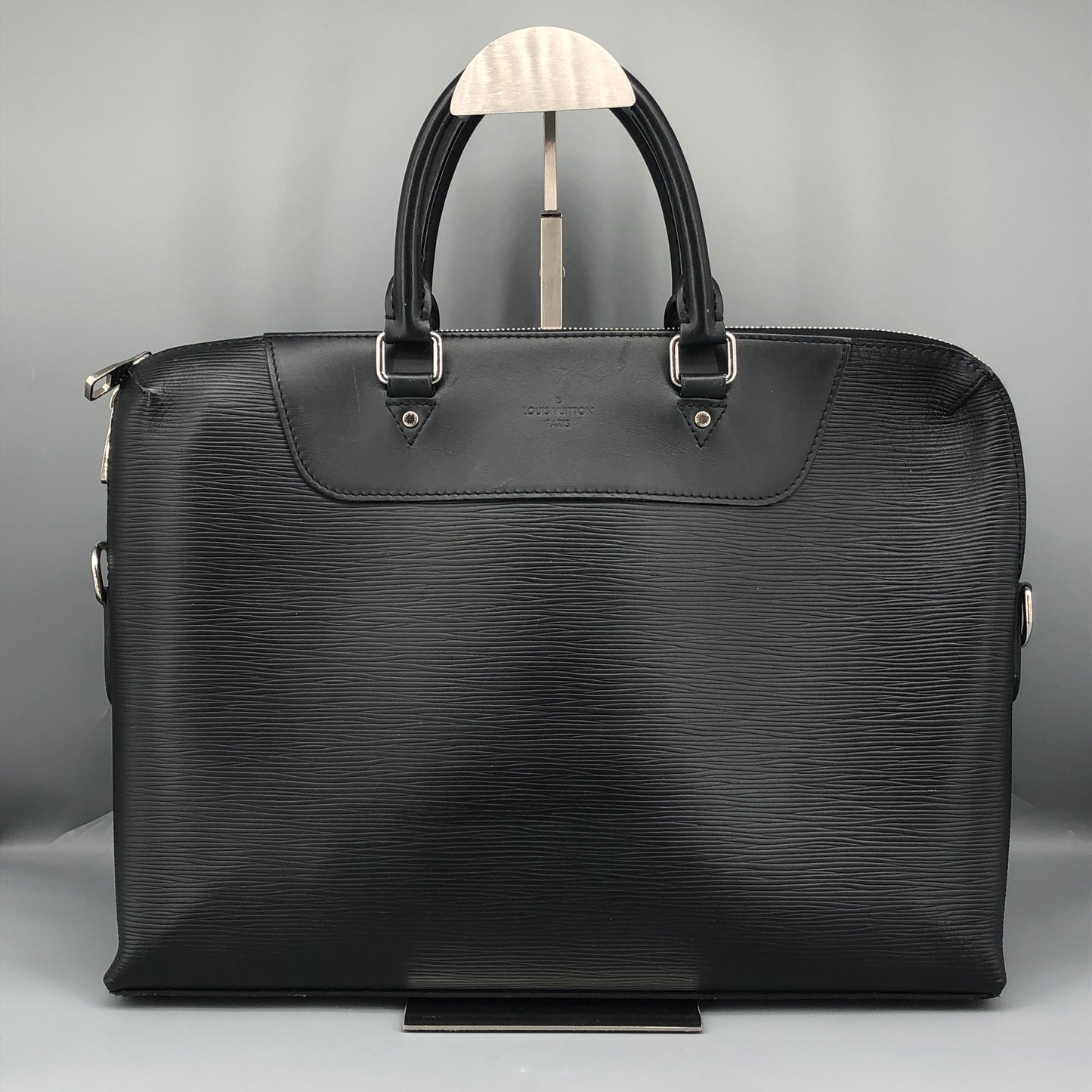 Louis Vuitton Epi Leather Business Briefcase Handbag Black