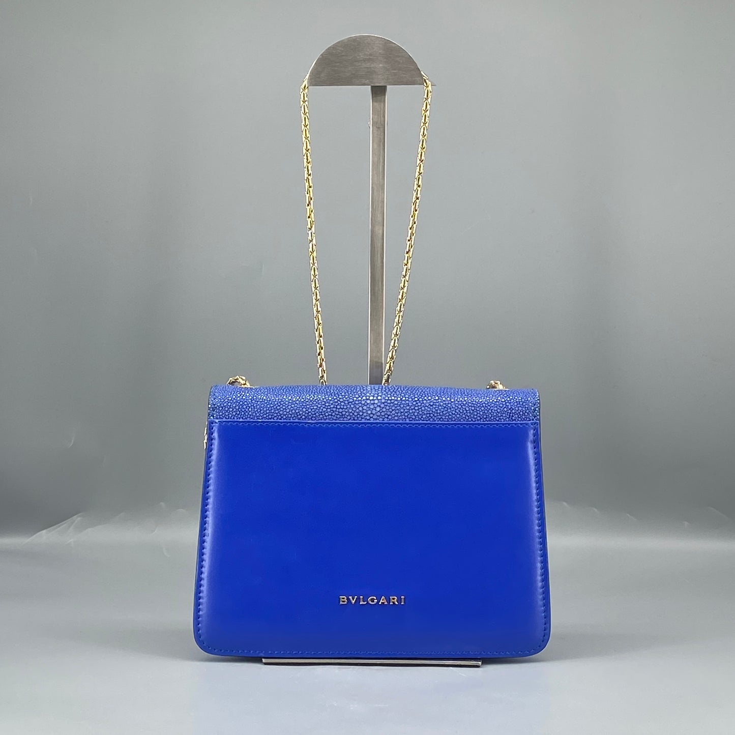 Bvlgari Royal Blue Serpenti Forever Flap Crossbody Bag