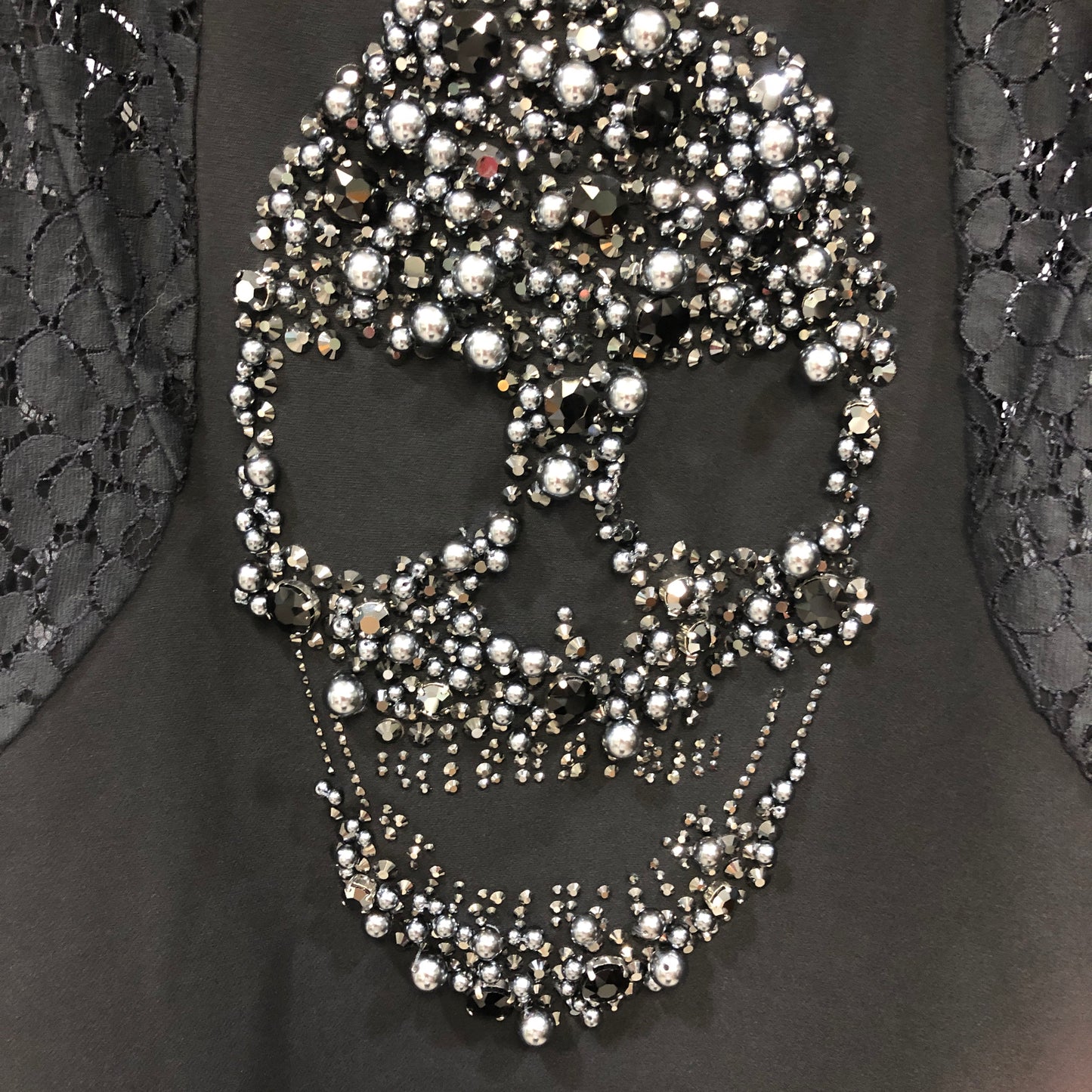 Philipp Plein Crystal Skull Mesh Tank Top Size S