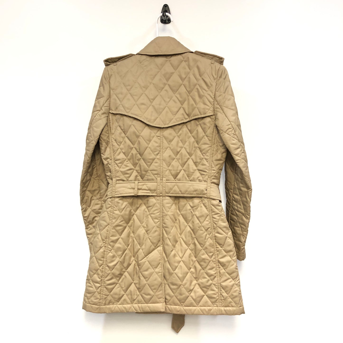 Burberry Beige Quilted Trench Coat Size 4