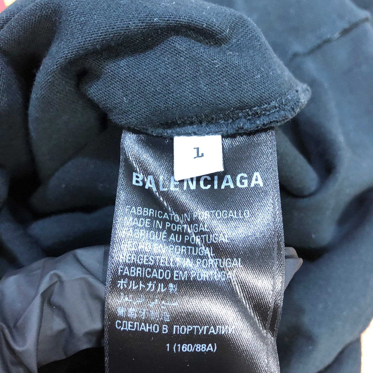 Balenciaga Heavy Metal Logo Distressed T-Shirt L Black