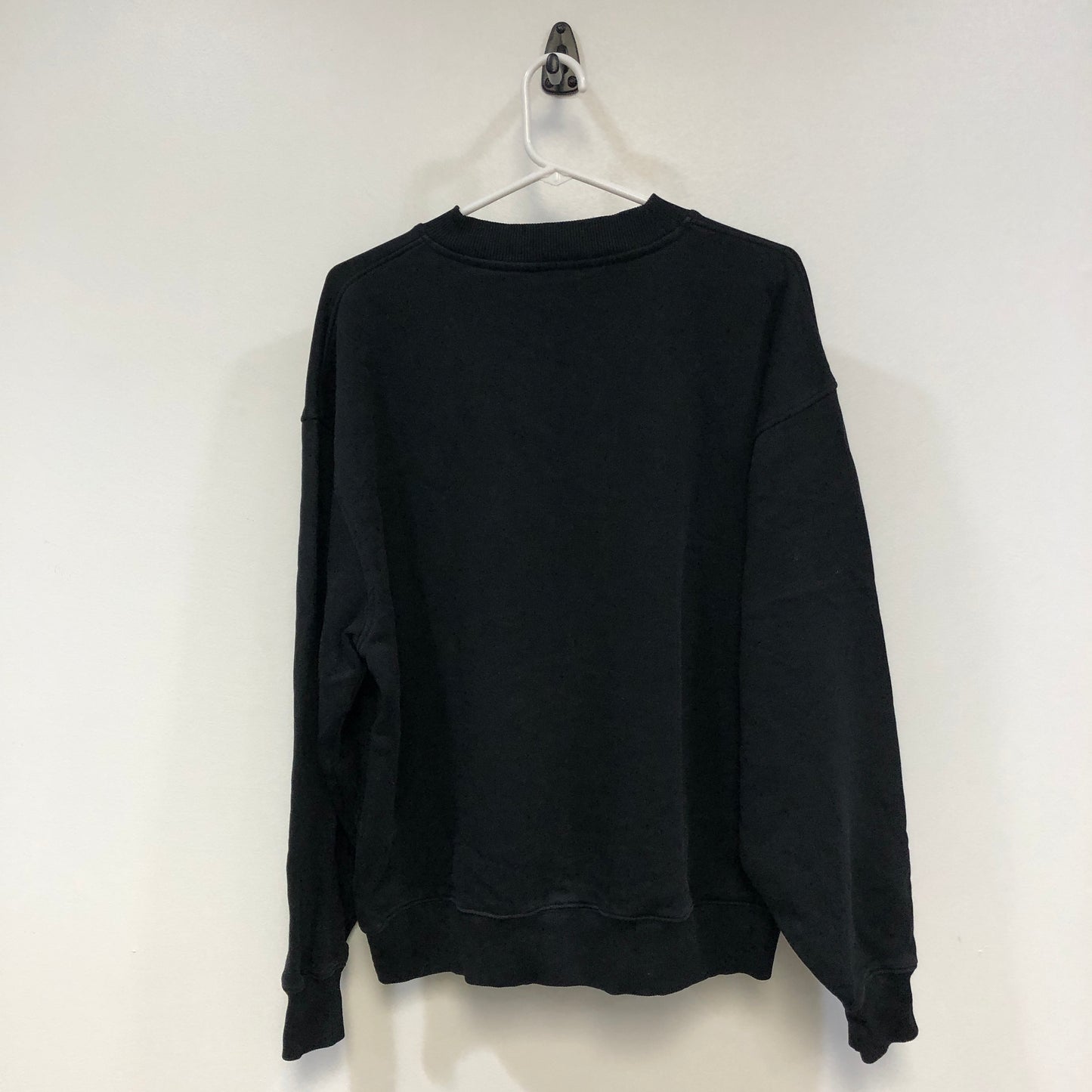 Acne Studios Black Floral Print Crew Neck Sweatshirt XS