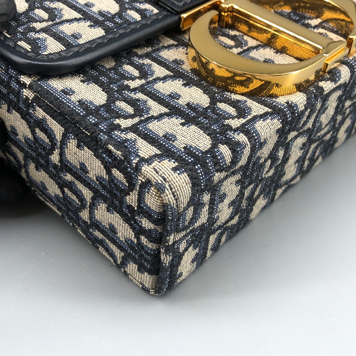 Christian Dior Mini 30 Montaigne Box Bag Grey/navy/black