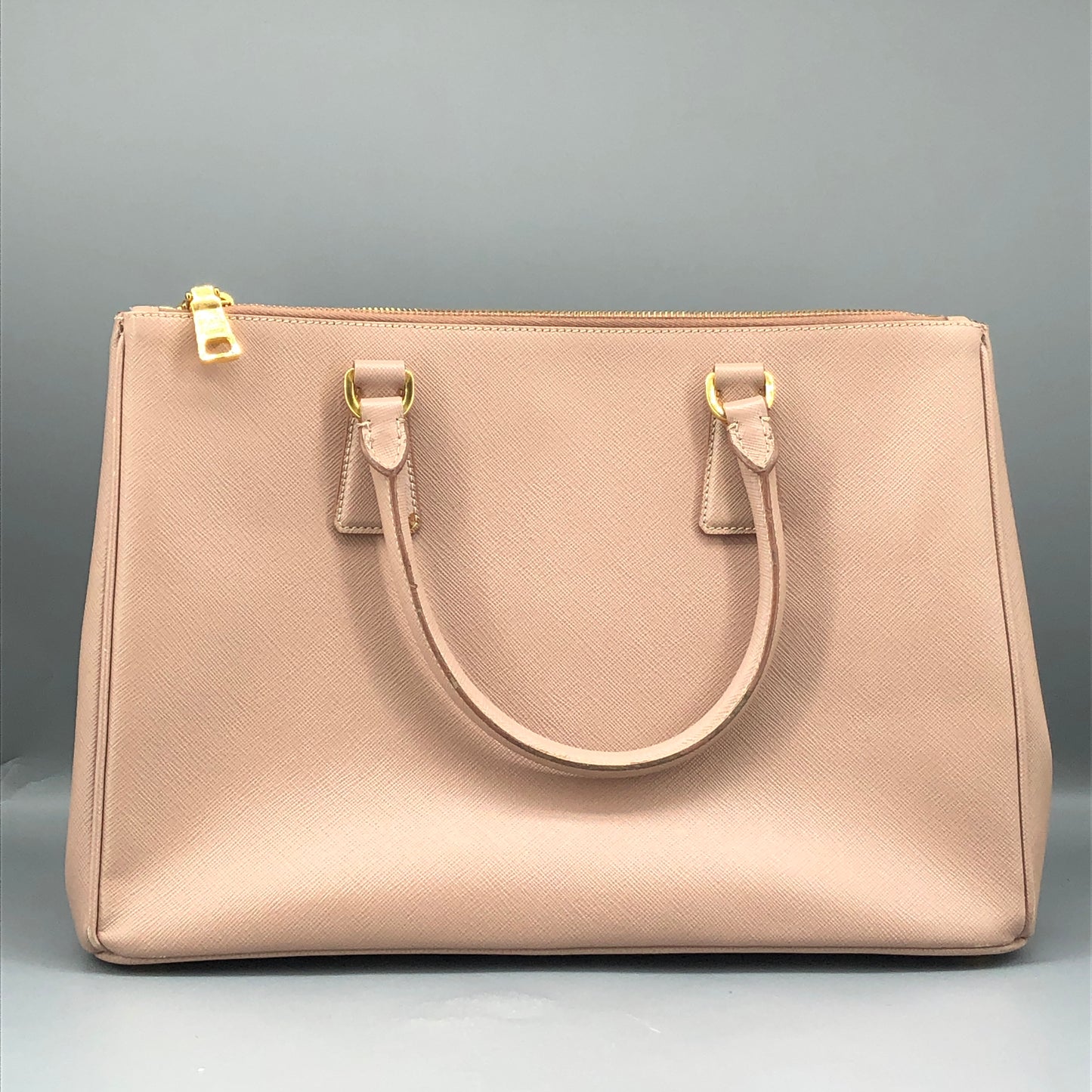 Prada Nude Saffiano Leather Galleria Large Tote Bag