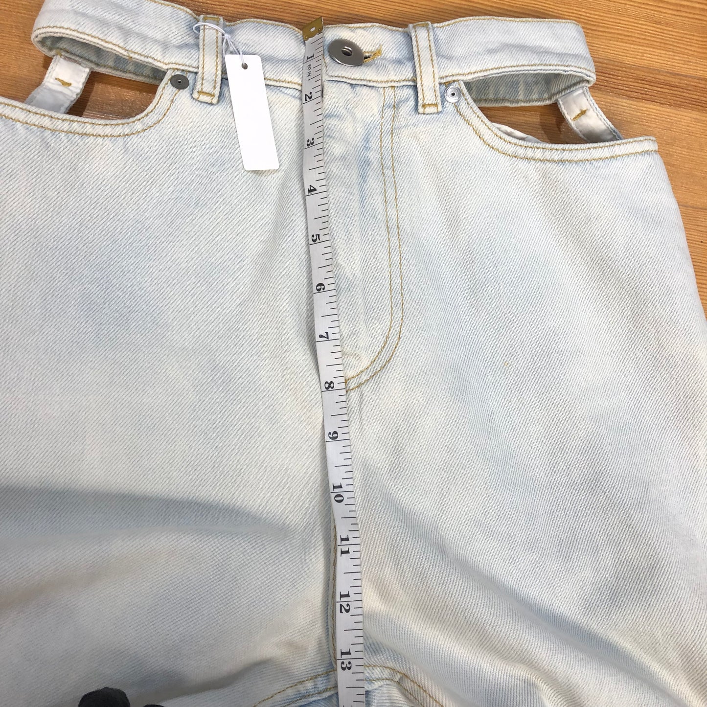 Maison Margiela Cut-Out Wide-Leg Jeans