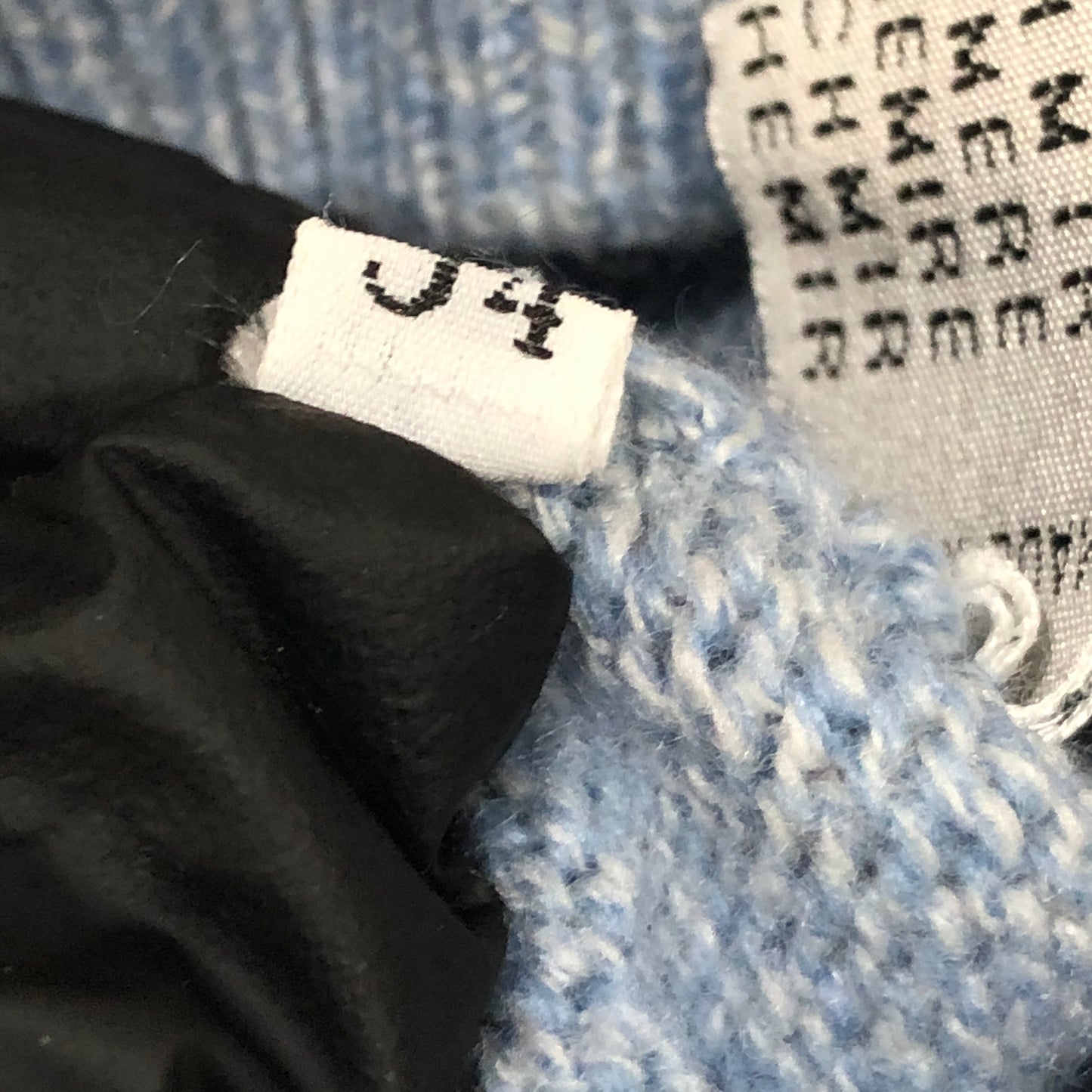 Lanvin Mist Blue Crew Neck Cashmere Knit Sweater Size 54