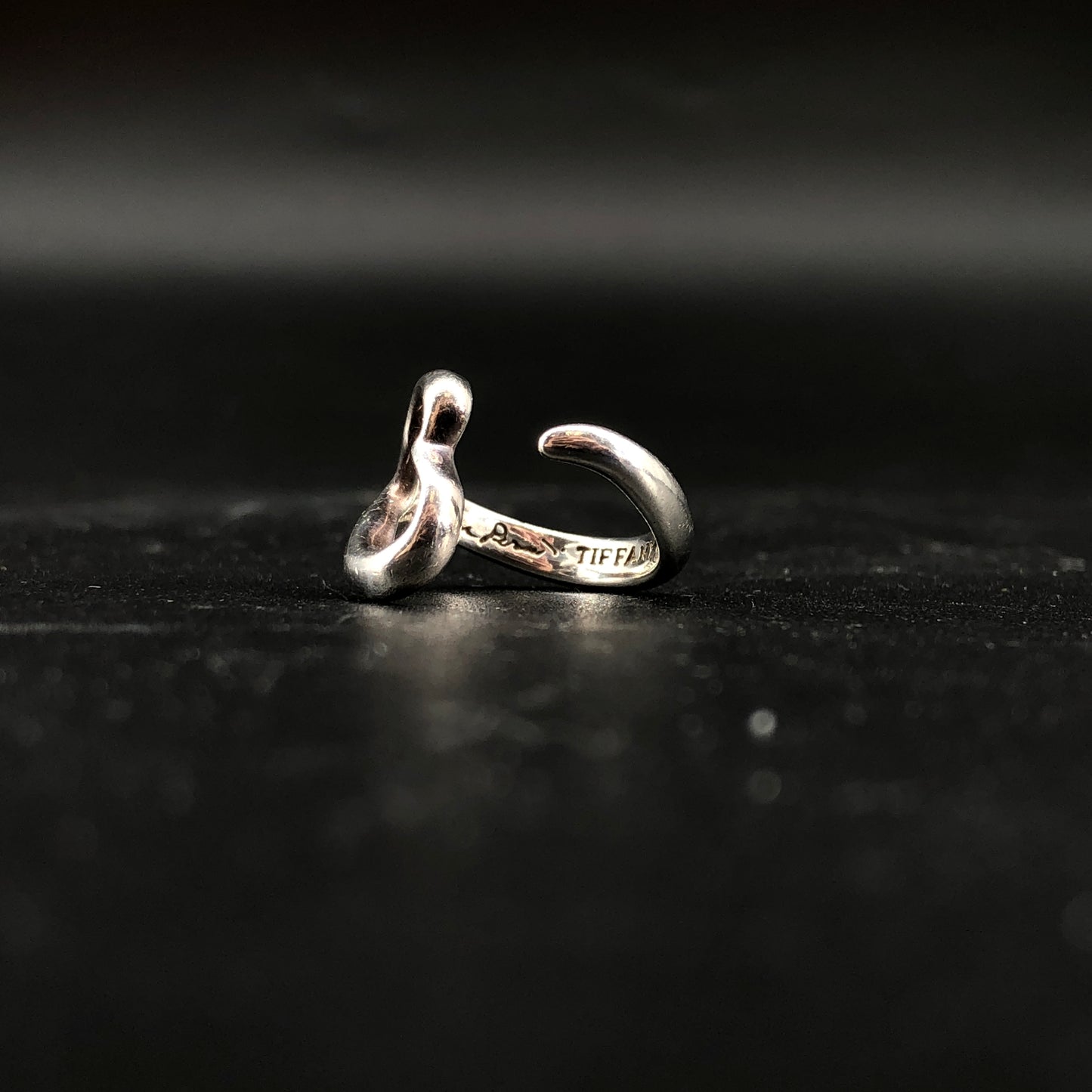 Tiffany & Co. Open Heart Ring 50mm 925 Sterling Silver