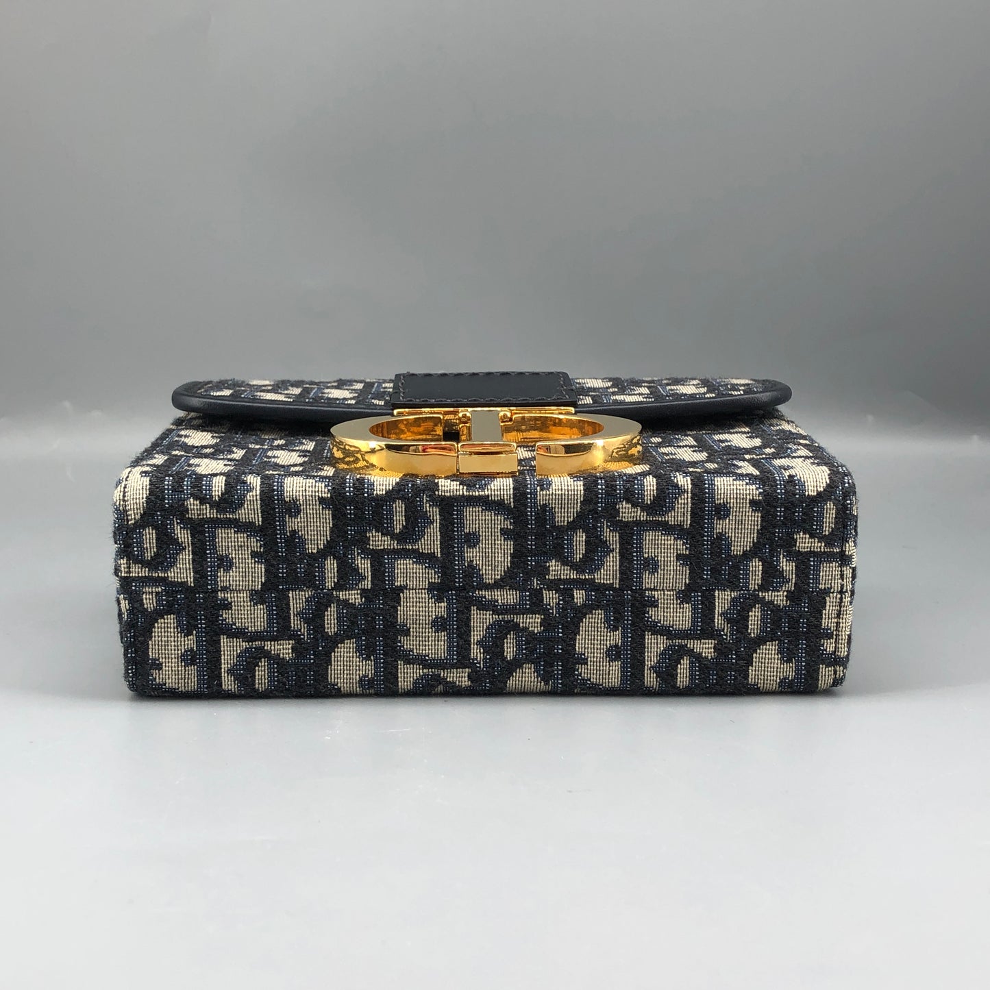 Christian Dior Mini 30 Montaigne Box Bag Grey/navy/black