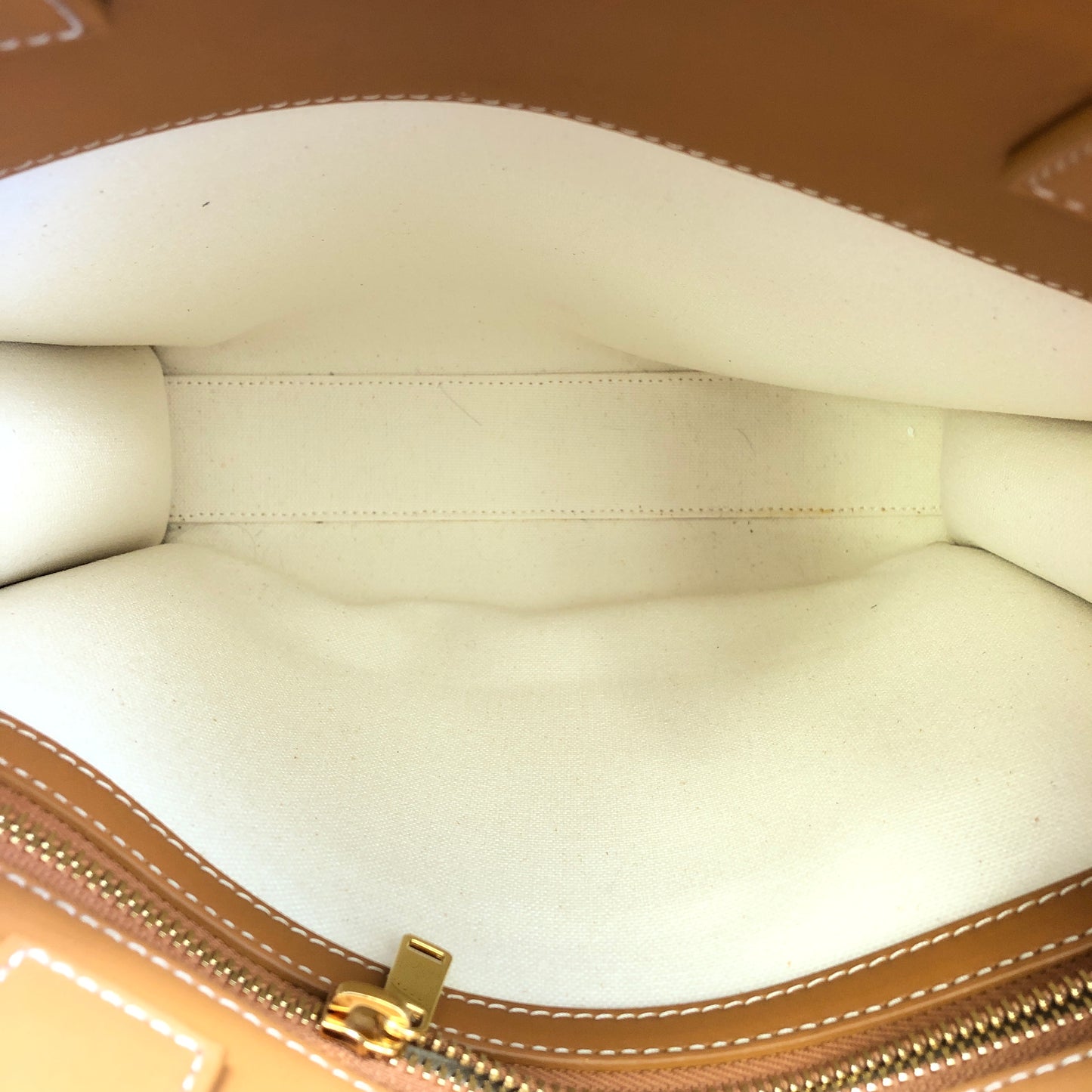 Celine Small Vertical Cabas Tote Bag Cream/Tan