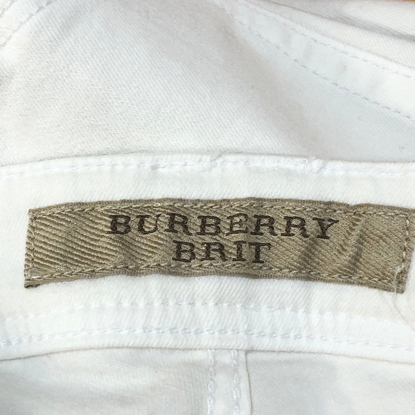 Burberry White Low Rise Skinny Jeans W 27