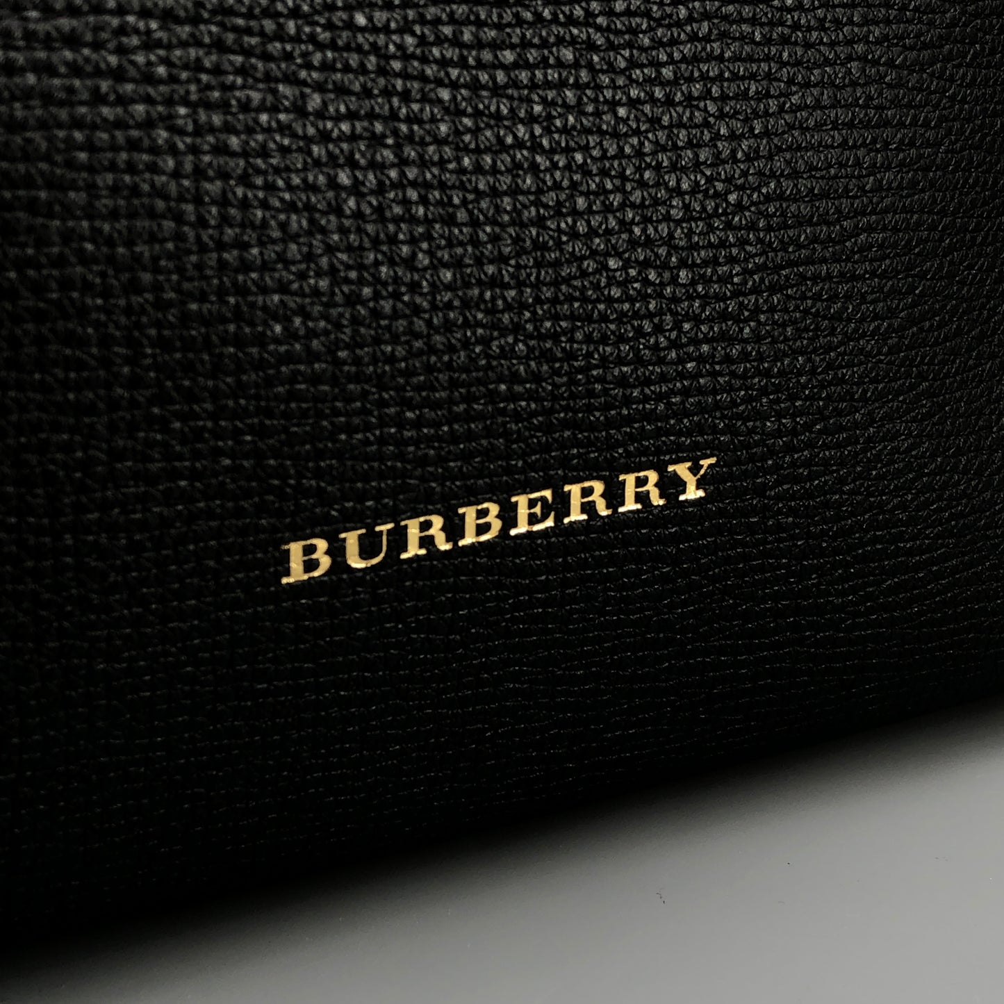 Burberry Check and Leather Tote Bag Beige