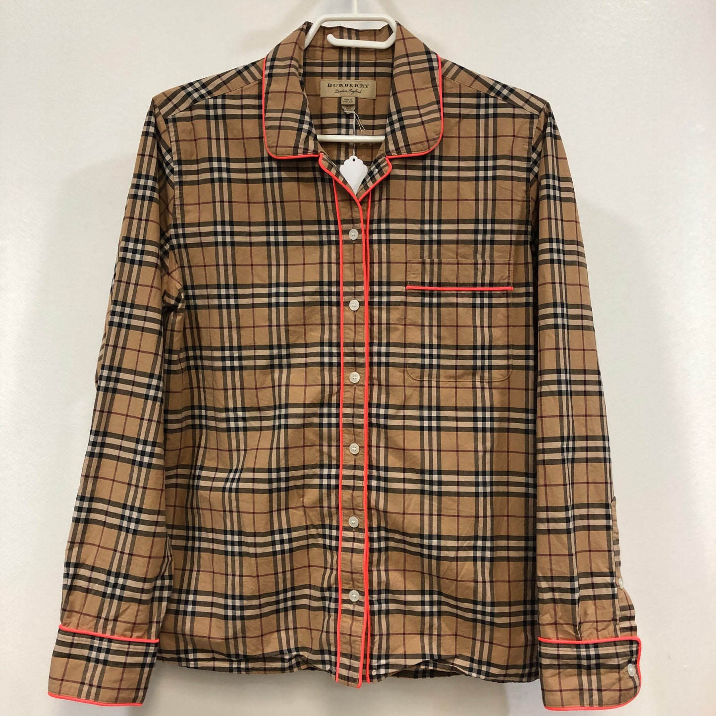 Burberry Nova Check Button-Up Shirt Size US 8