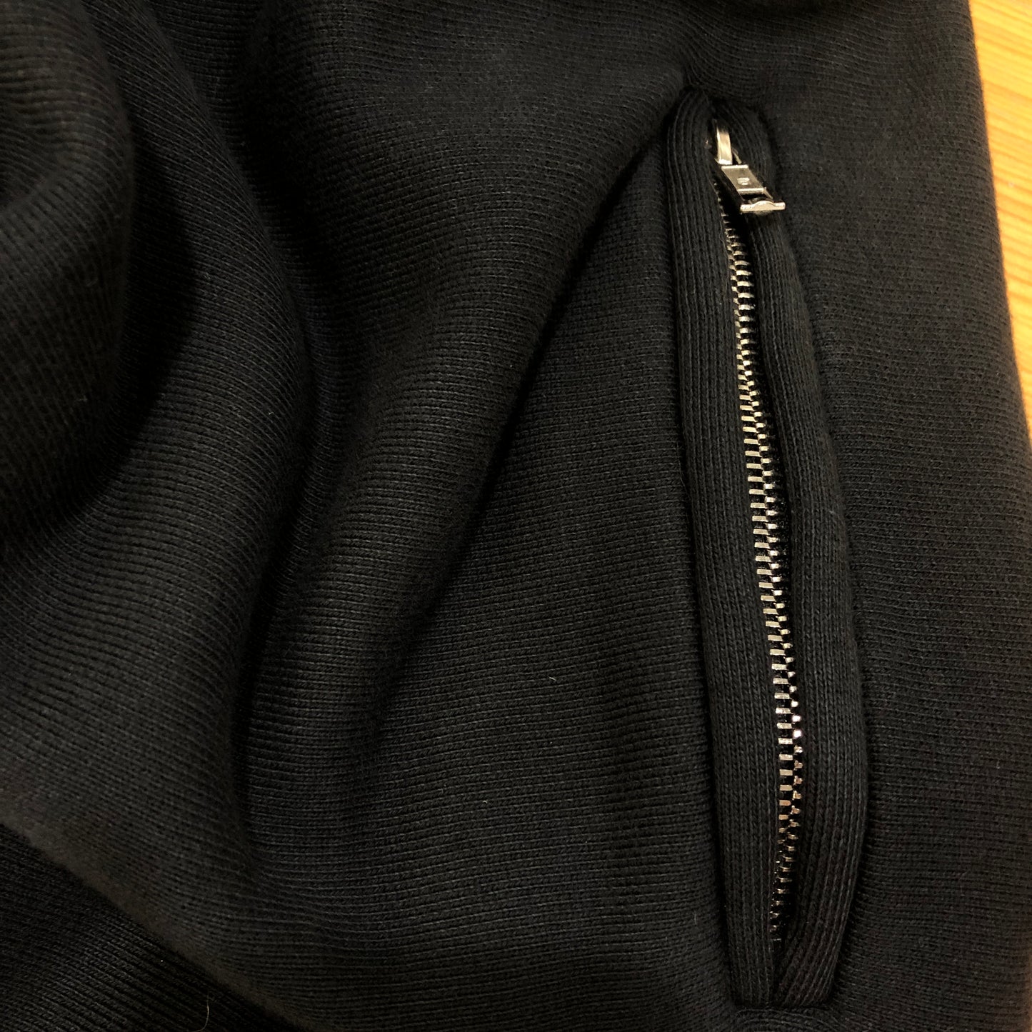 Alexander Wang Black Layered Waist Wide Leg Sweatpants Size M