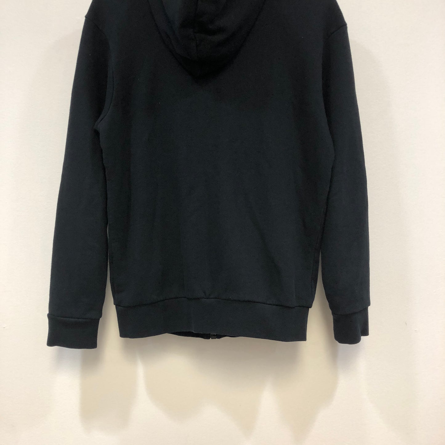 Palm Angels Black Gold Embroidered Full Zip Hoodie Size S