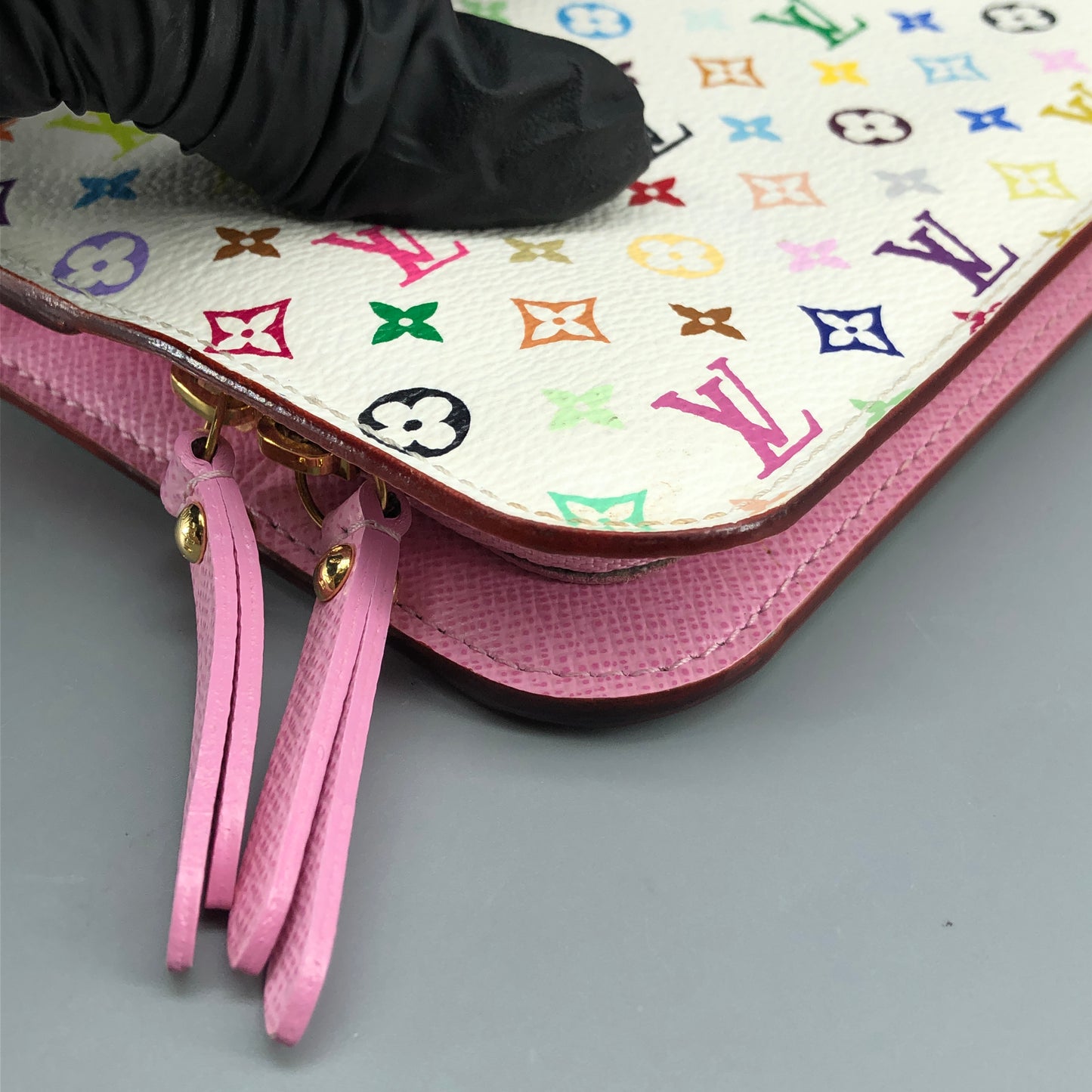 Louis Vuitton White Multicolor Monogram Zip Around Long Wallet