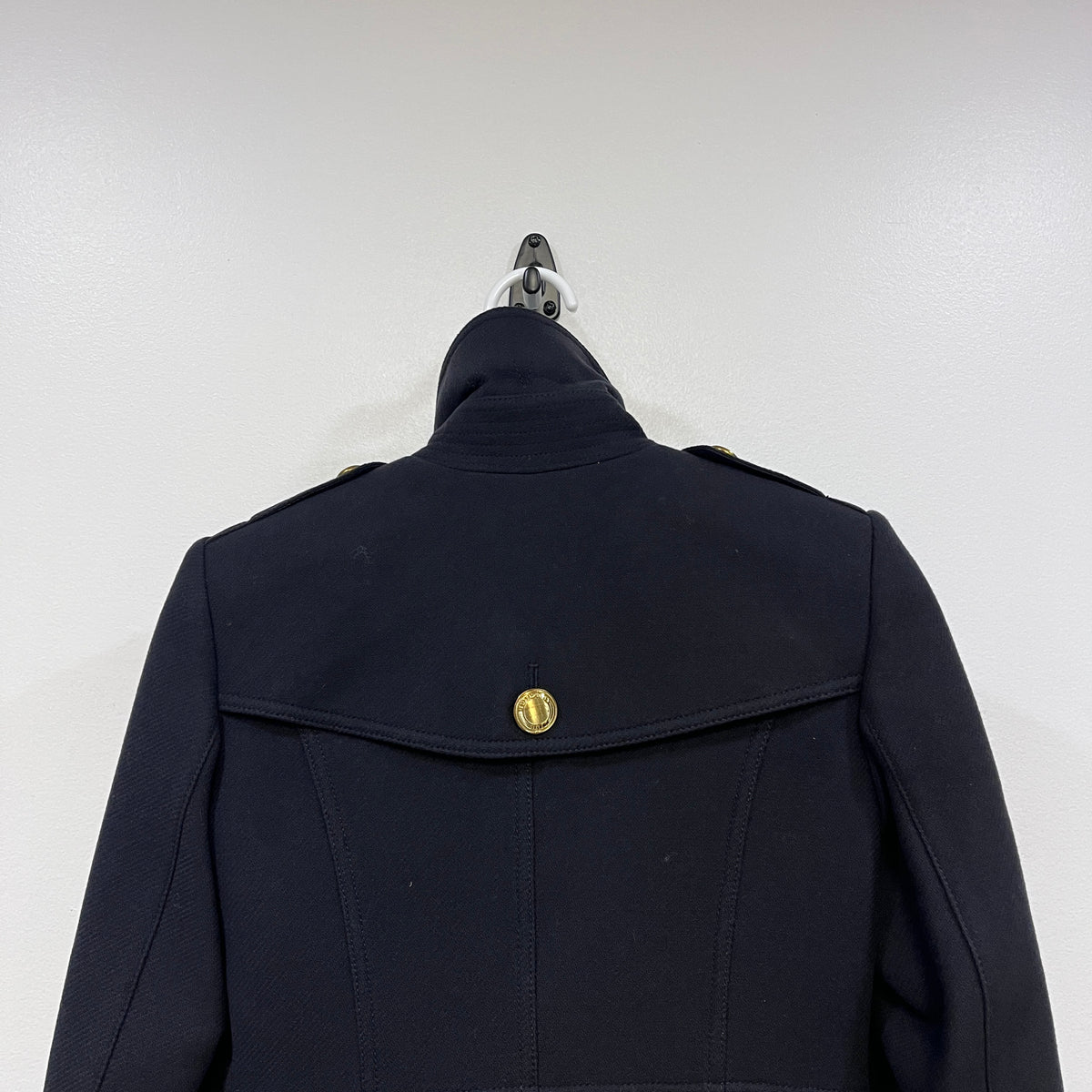 Burberry Navy Blue Military Trench Coat US size 4