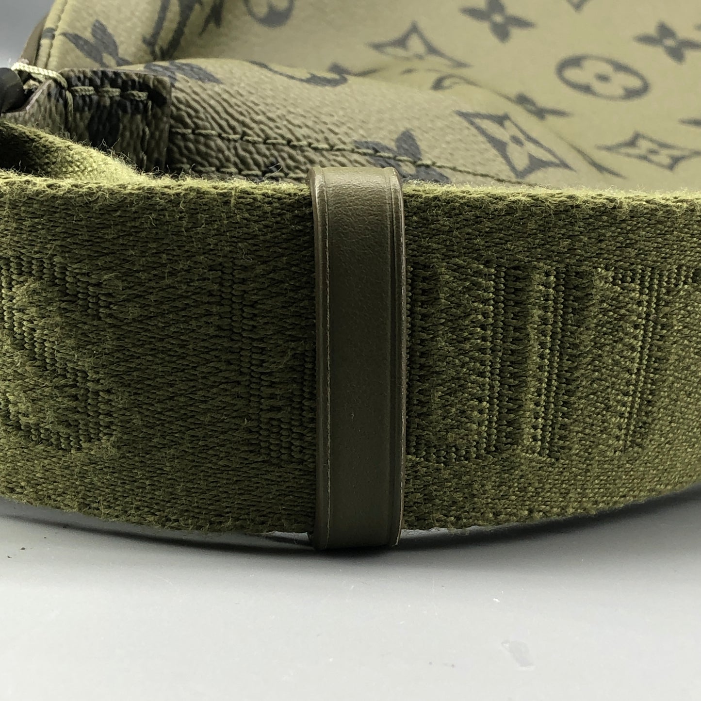 Louis Vuitton Monogram Hamac Bag Khaki Green Vermillion Red