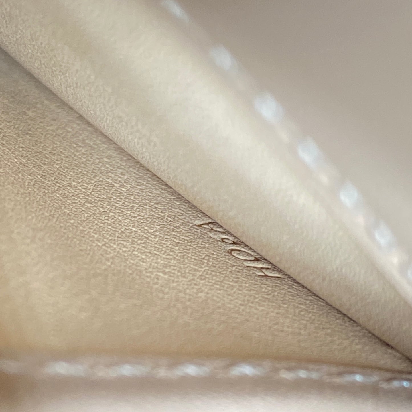 Delvaux Brilliant Nude Smooth Leather Top Handle Bag