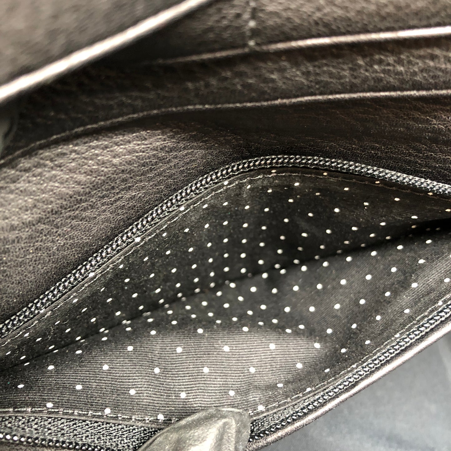 Givenchy 4G Embossed Black Leather Zip Around Long Wallet