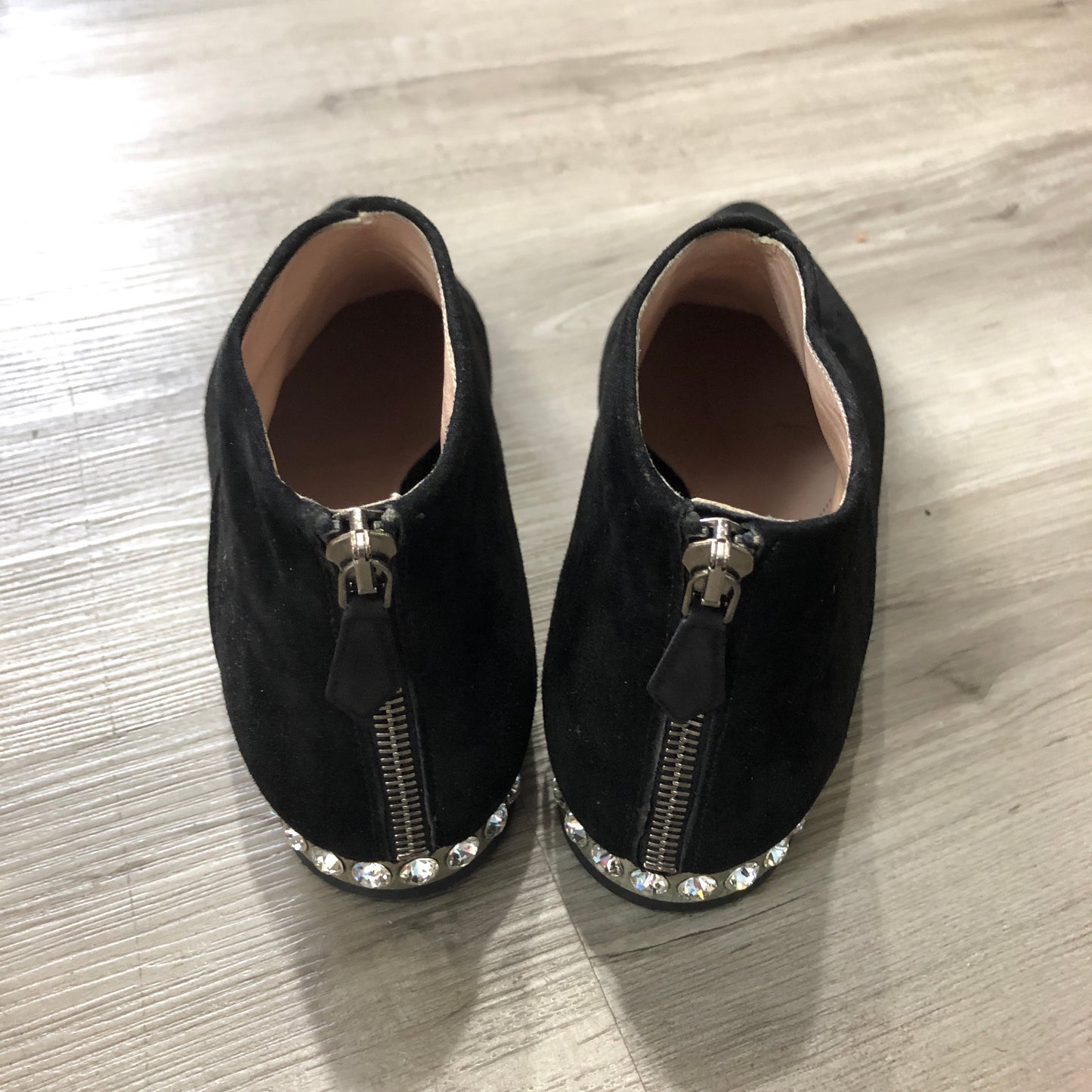 Miu Miu Women's Black Suede Studded Ankle Boots Size 36