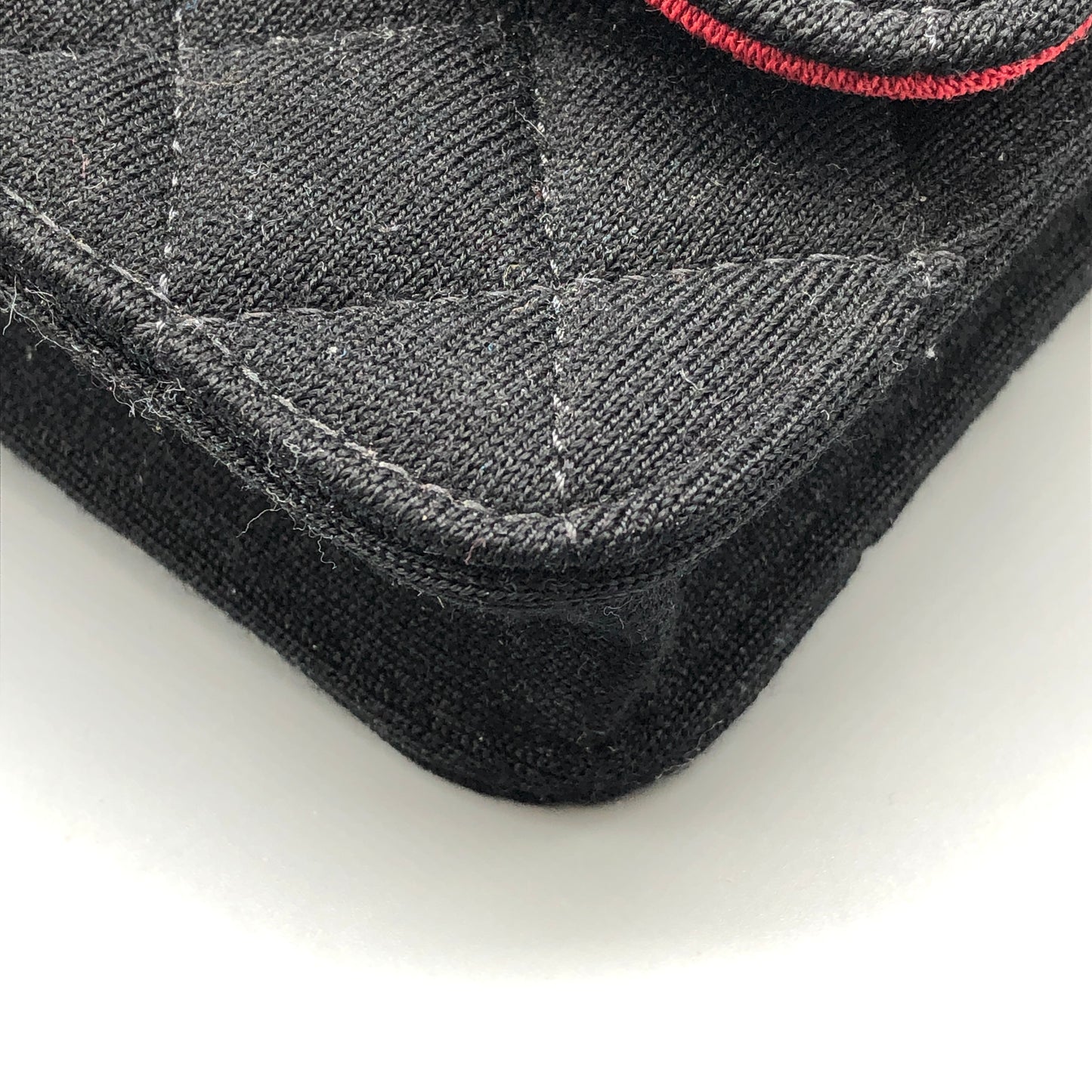 Chanel Black Quilted Fabric Mini Chain Crossbody Bag