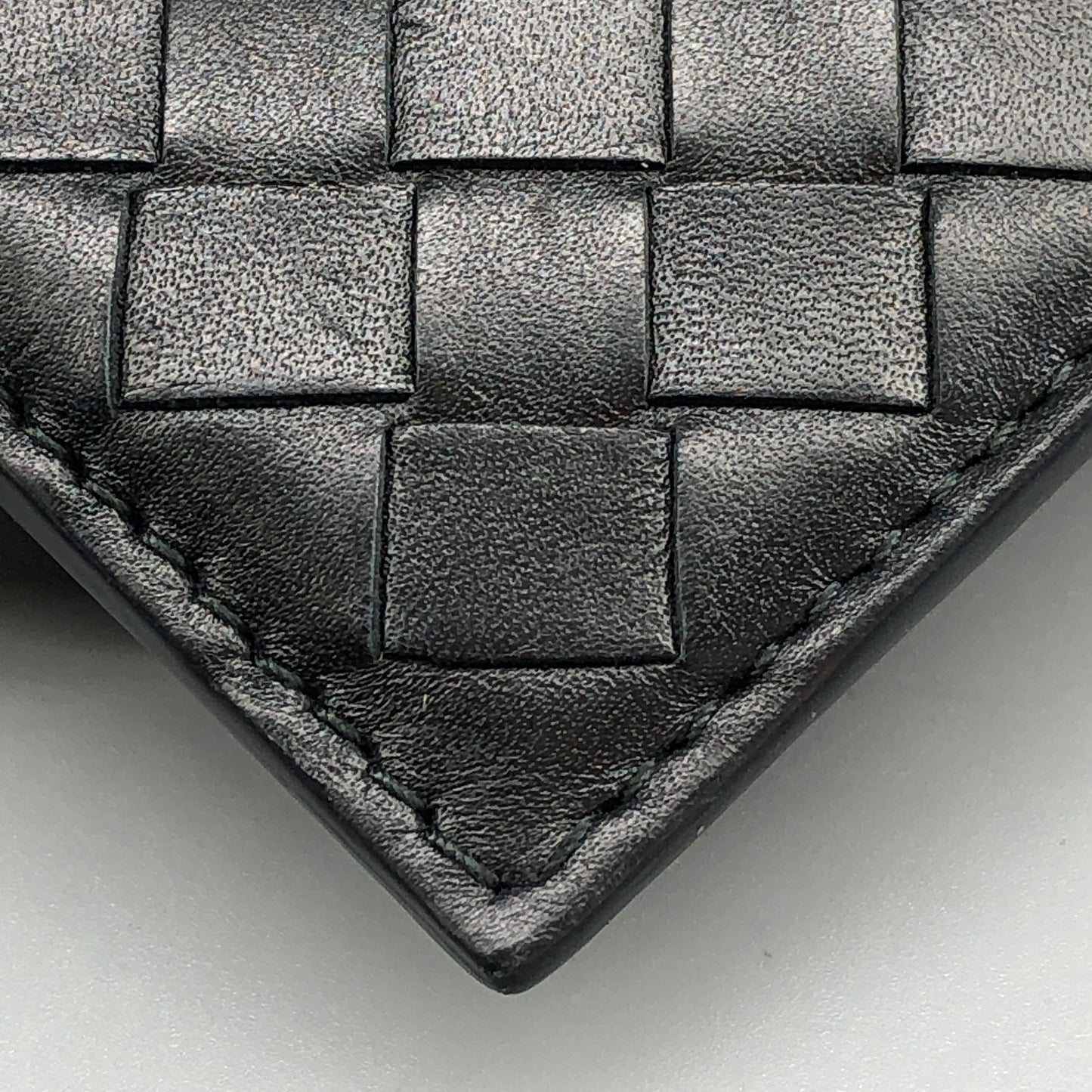 Bottega Veneta Intrecciato Leather Card Holder Black