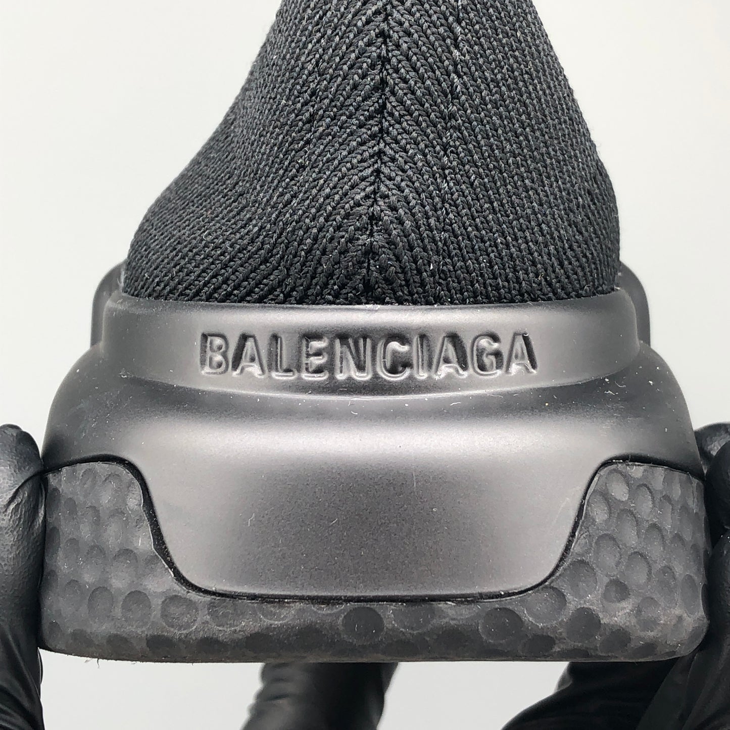 Balenciaga Women's Speed Knit Sock Sneakers Size 37 All Black